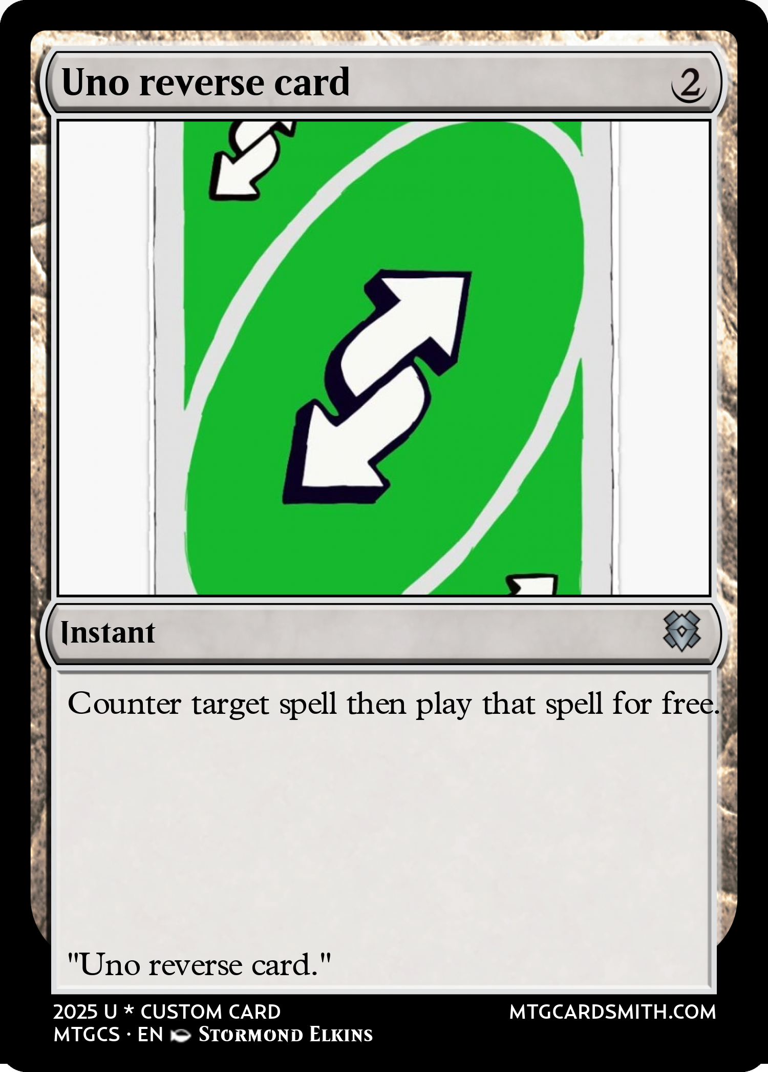 Uno reverse card