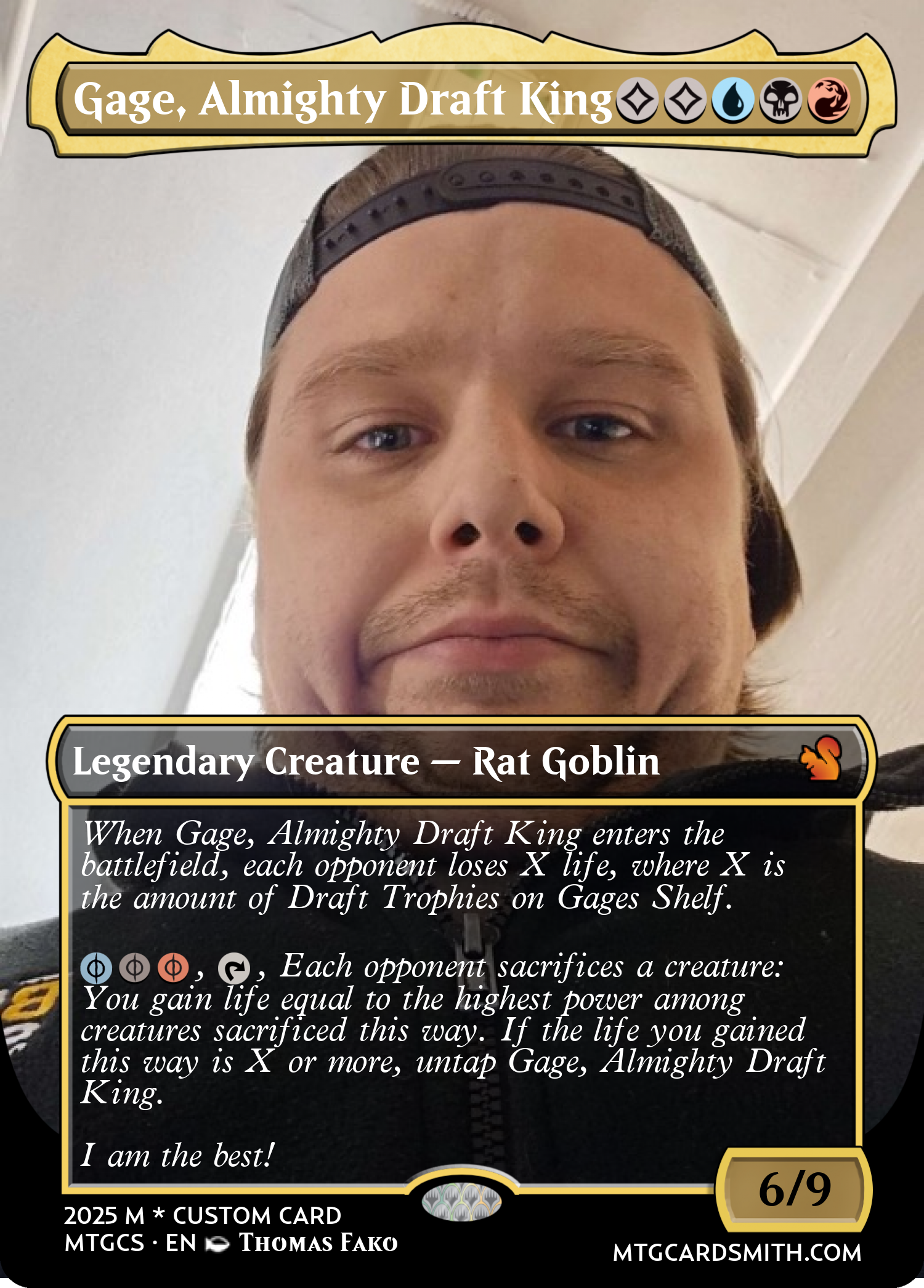 Gage, Almighty Draft King