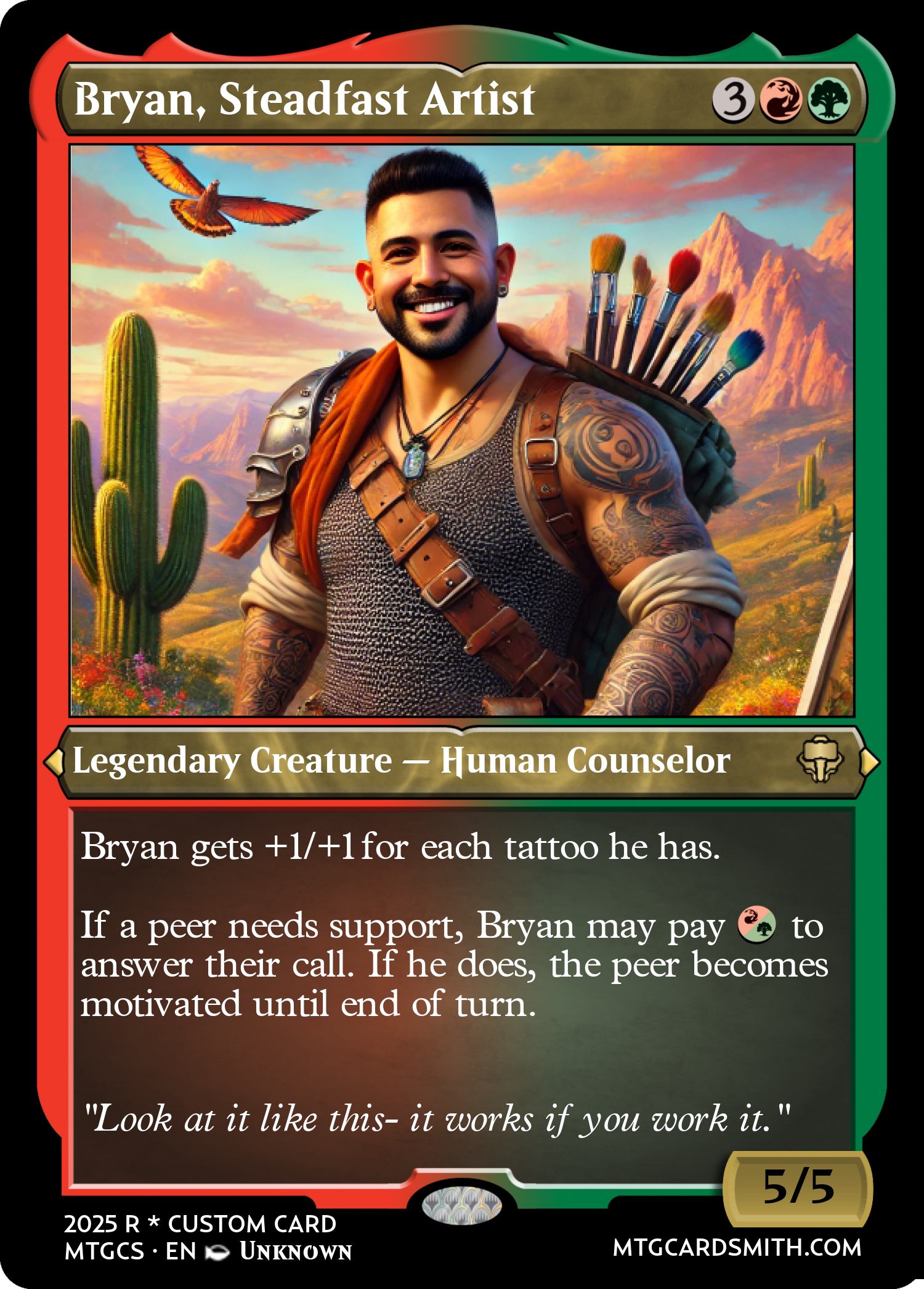Bryan, Steadfast Artist 