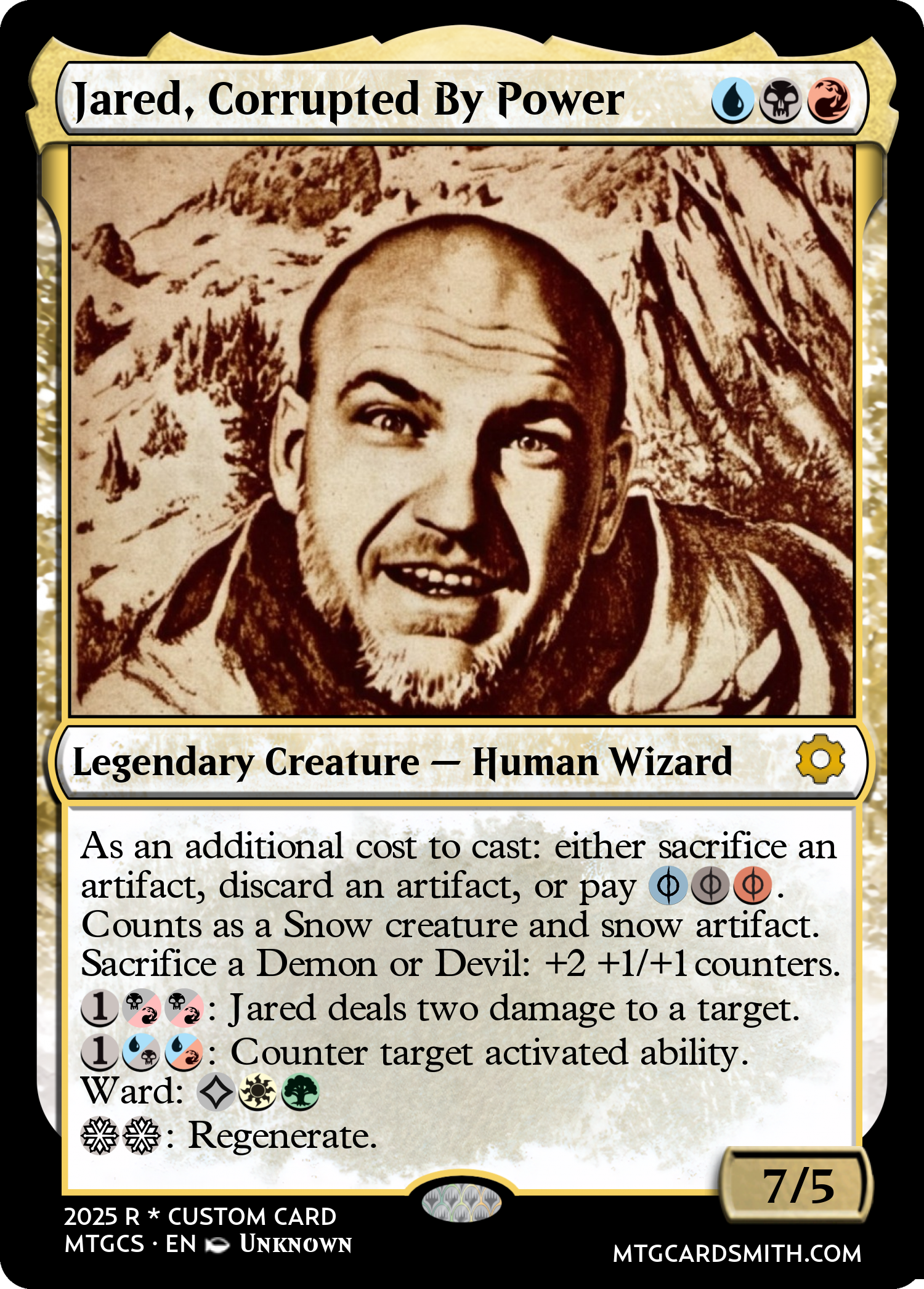 Jared, Corrupted By Power