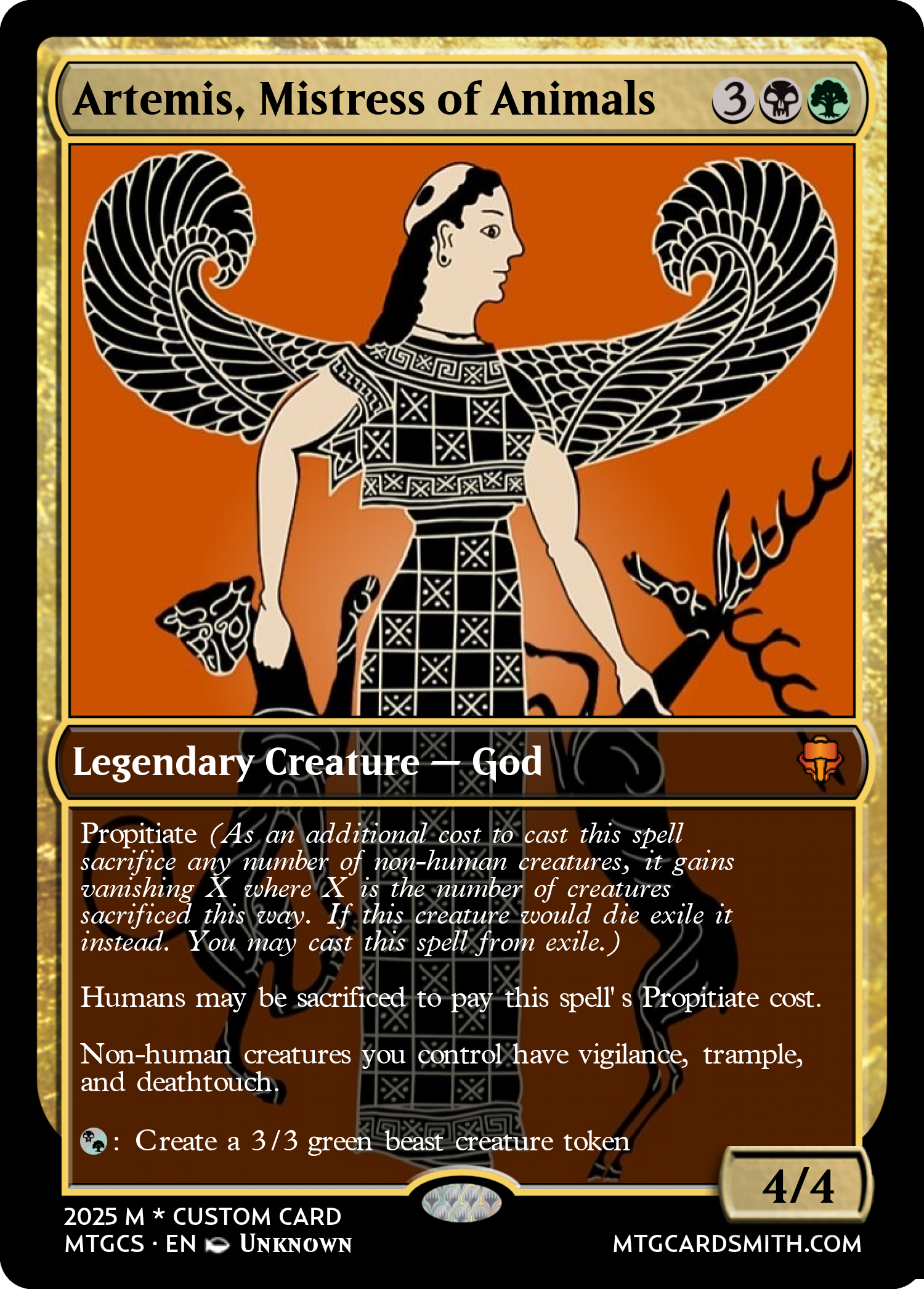 Artemis, Mistress of Animals