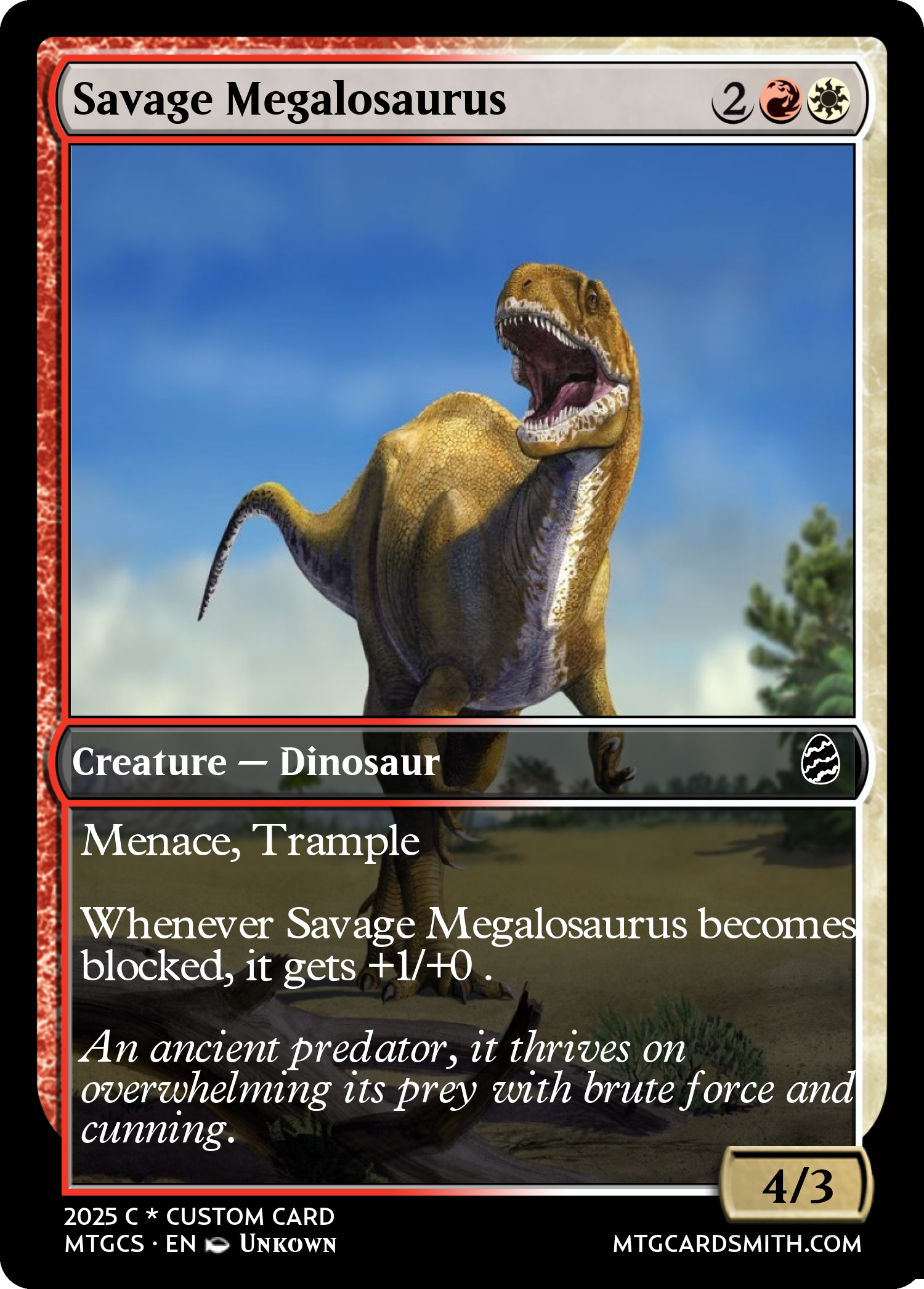 Savage Megalosaurus 