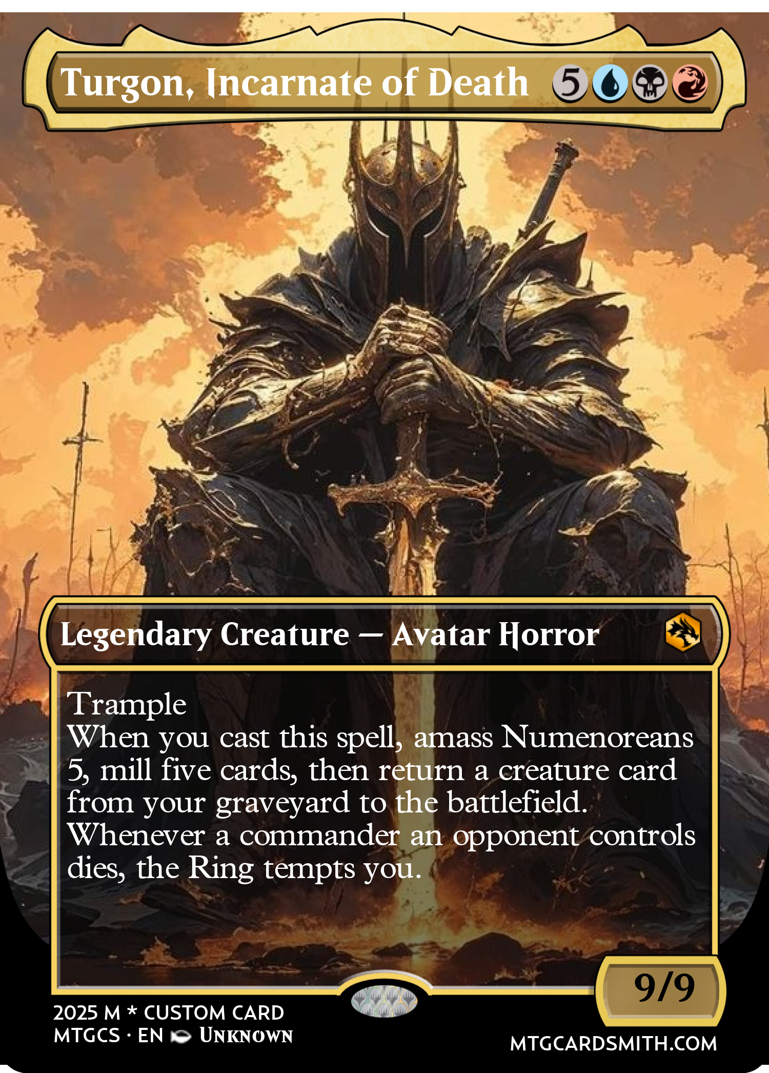 Turgon, Incarnate of Death