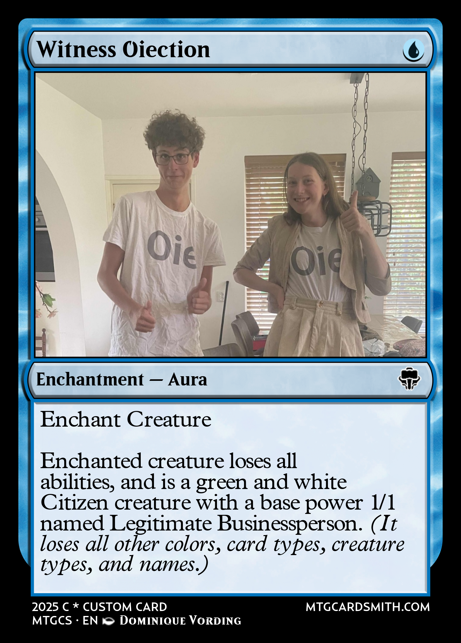 Witness Oiection