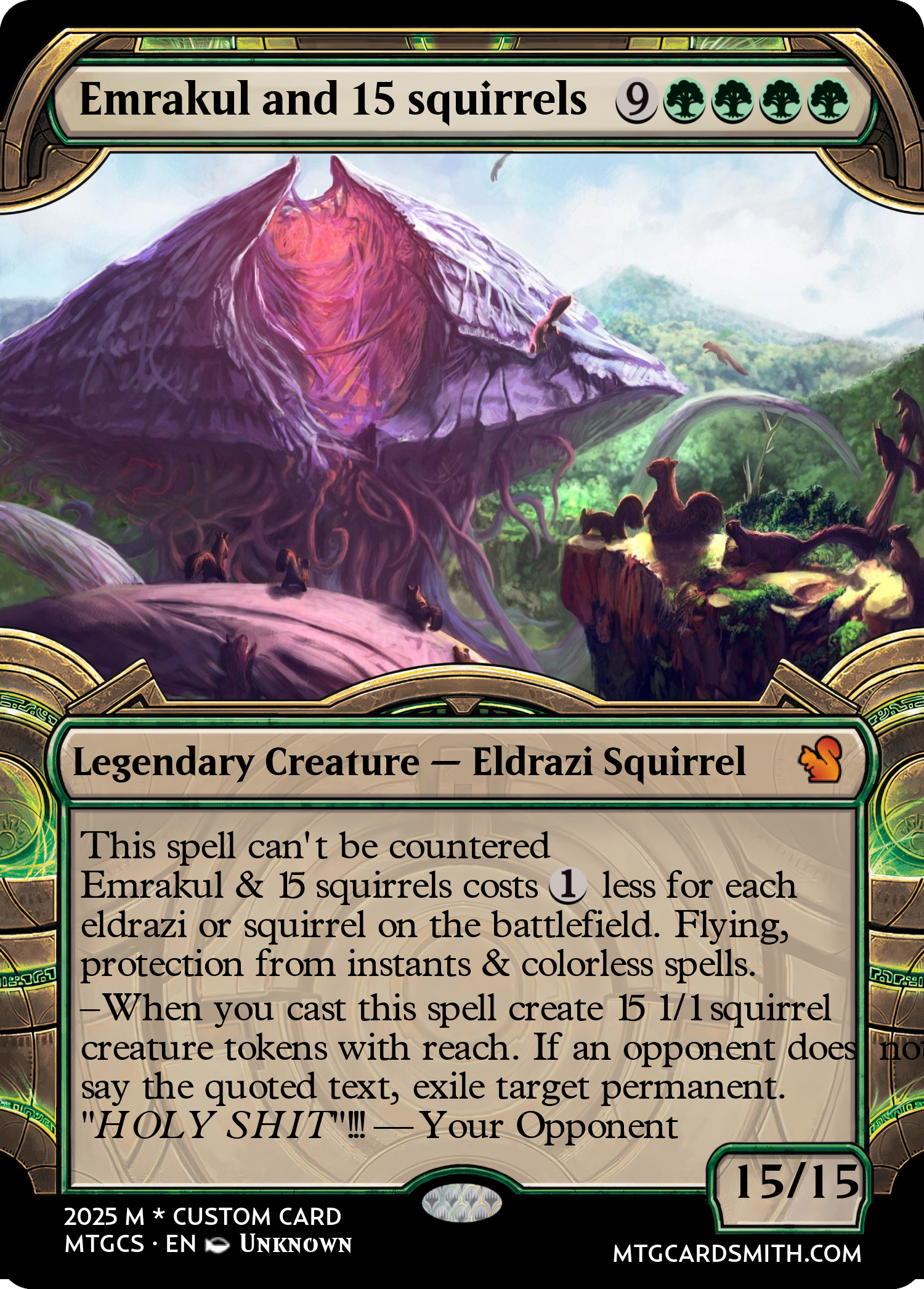 Emrakul and 15 squirrels