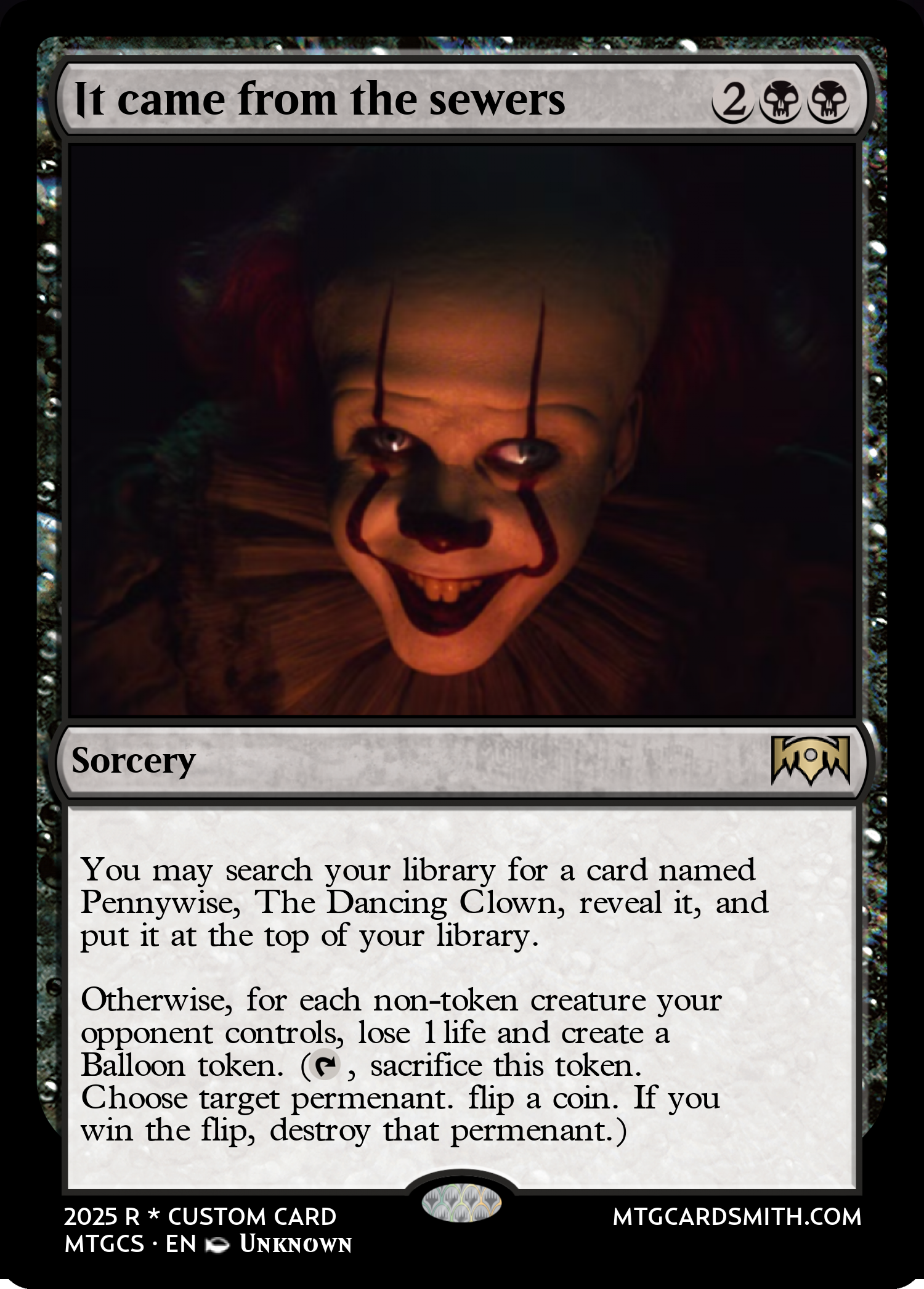 It came from the sewers