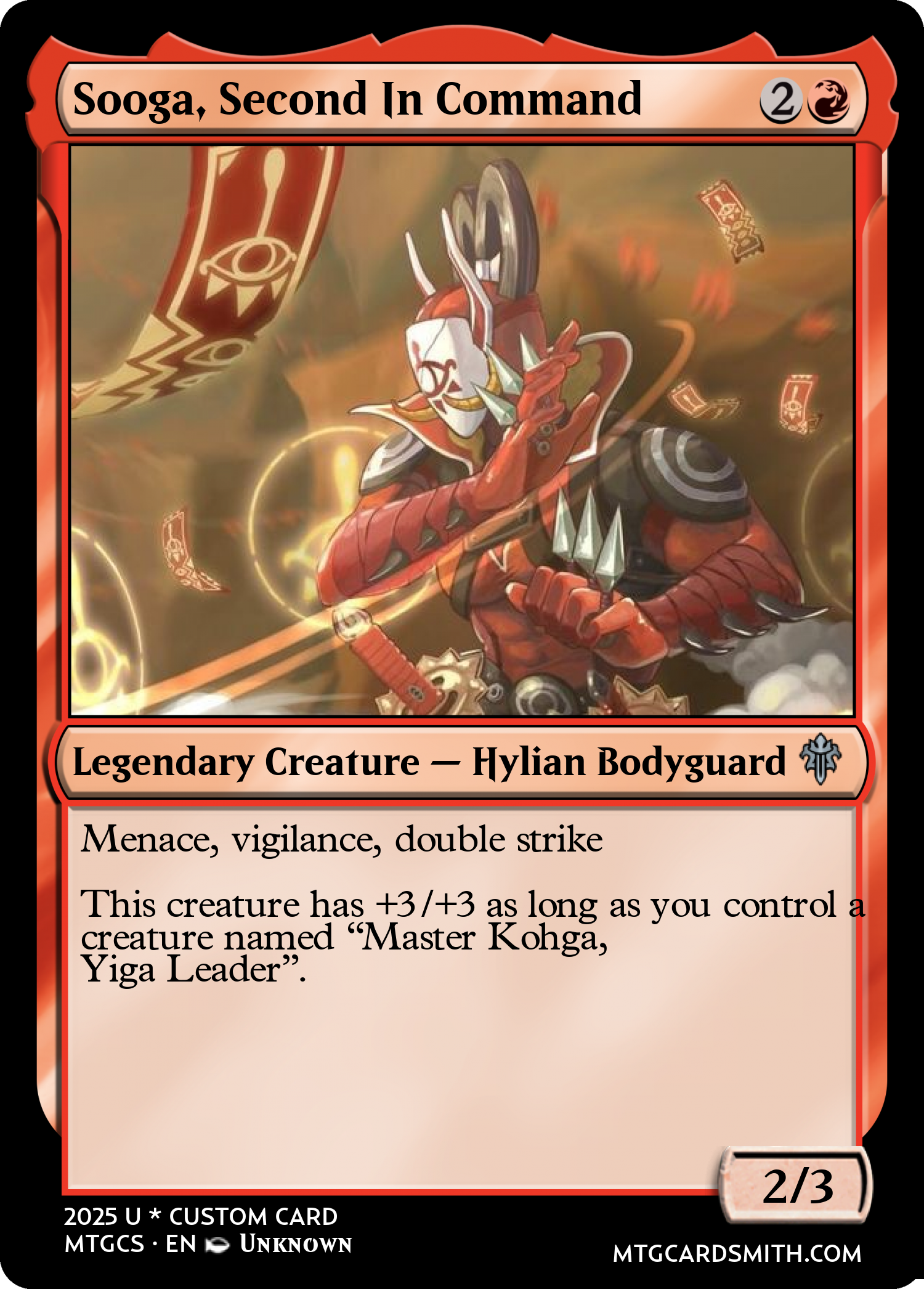Sooga, Second In Command