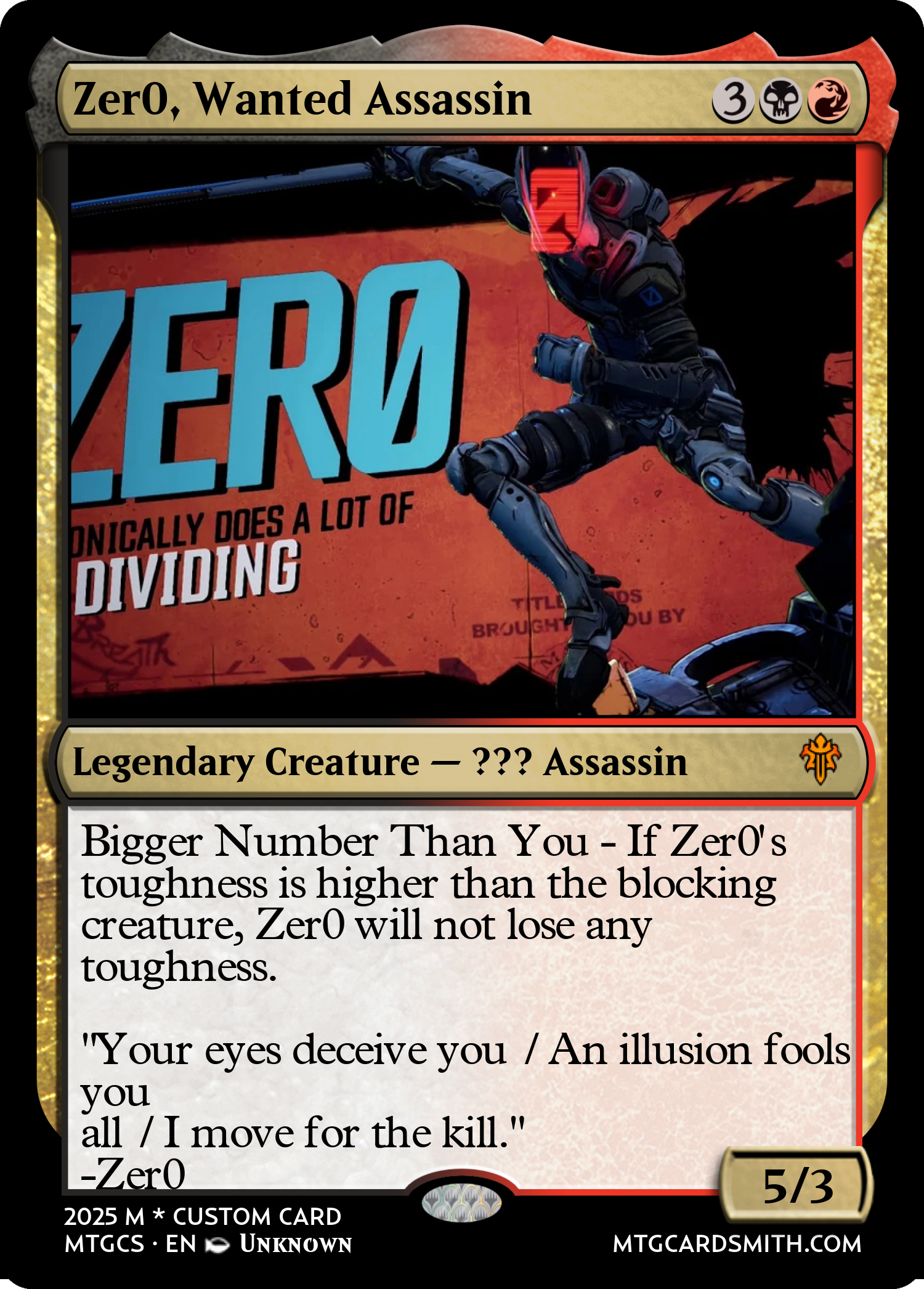 Zer0, Wanted Assassin