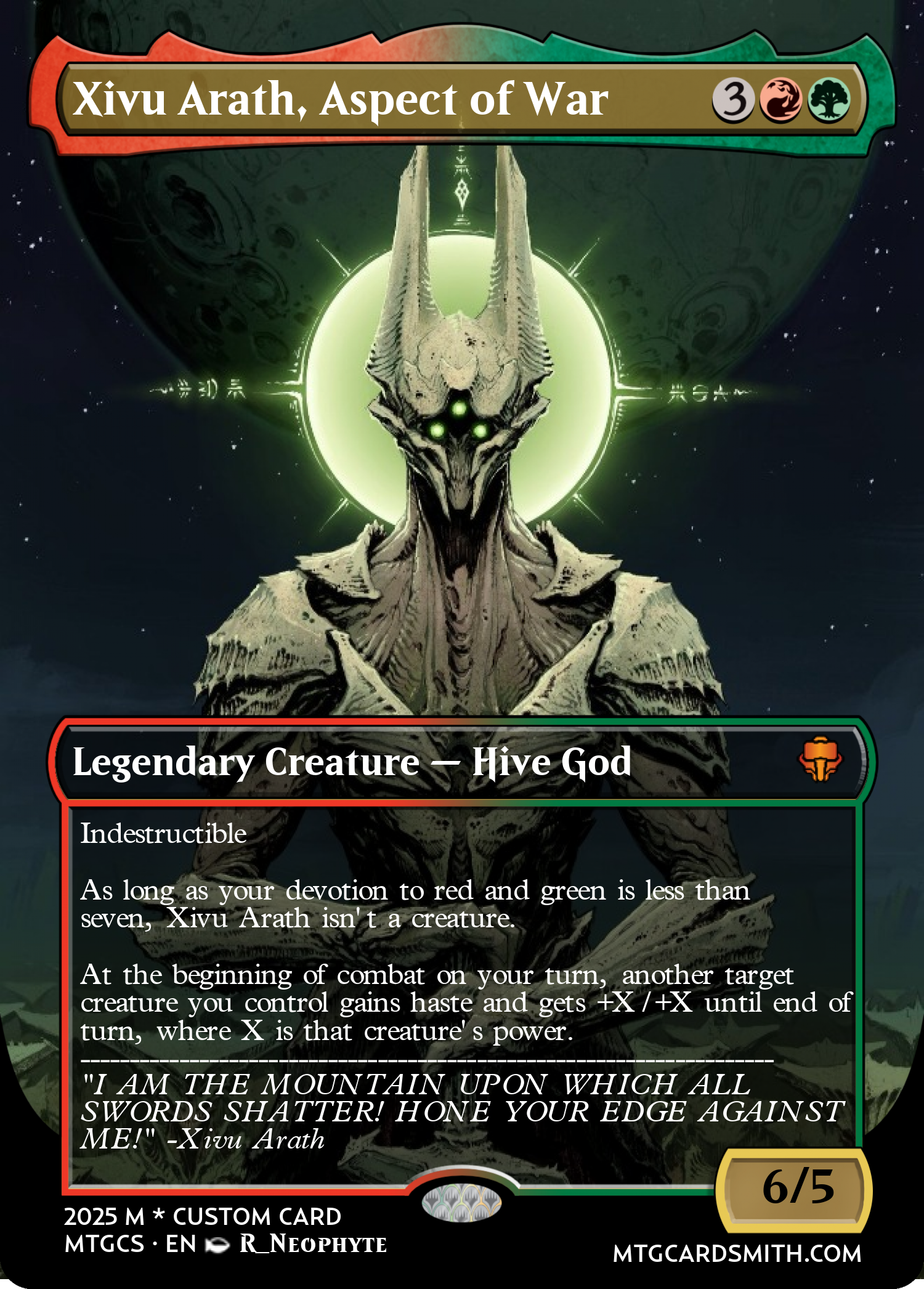 Xivu Arath, Aspect of War