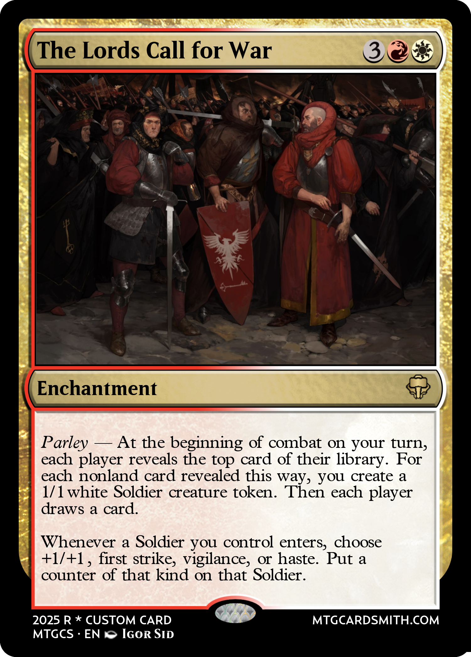 The Lords Call for War
