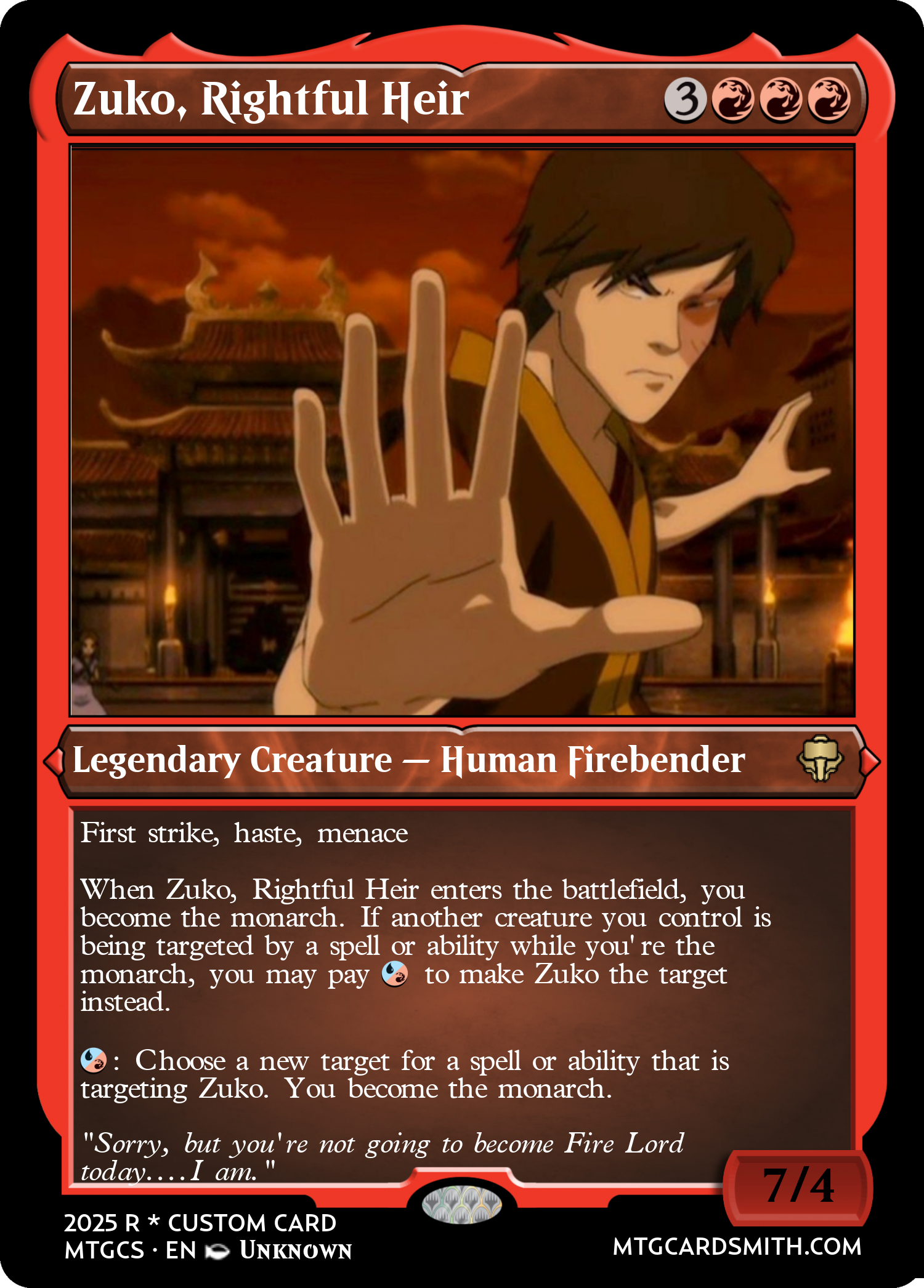 Zuko, Rightful Heir 