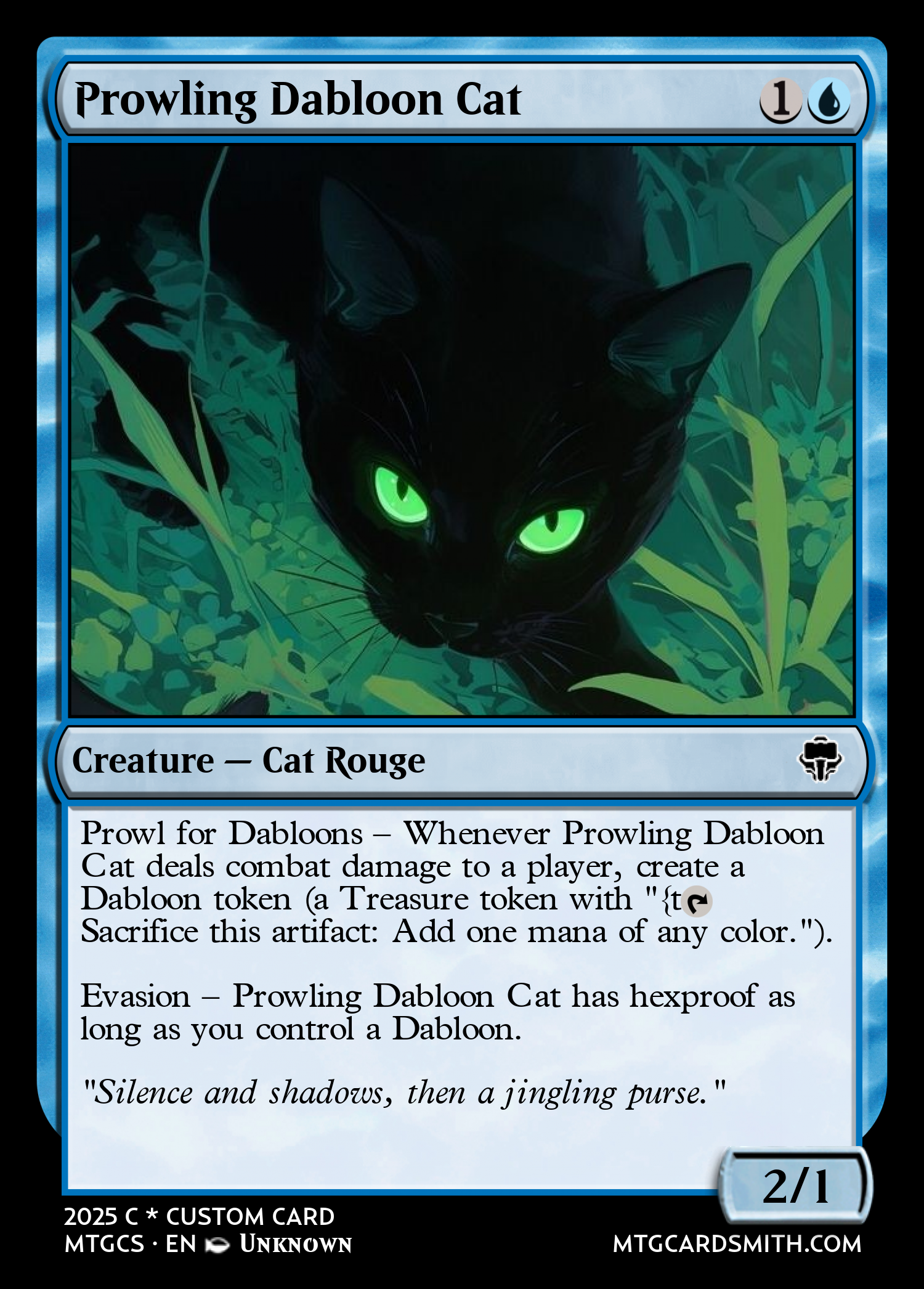 Prowling Dabloon Cat