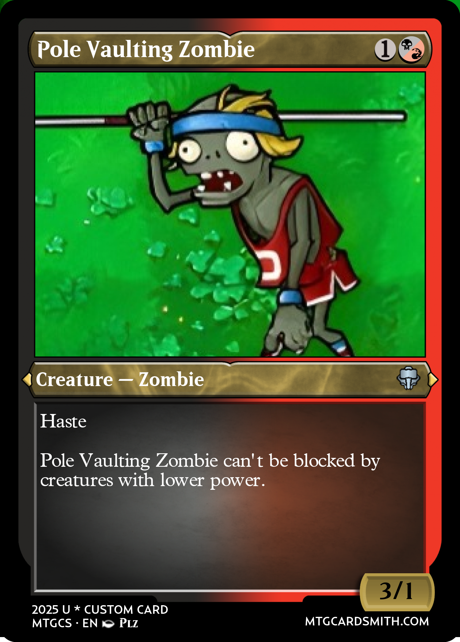 Pole Vaulting Zombie