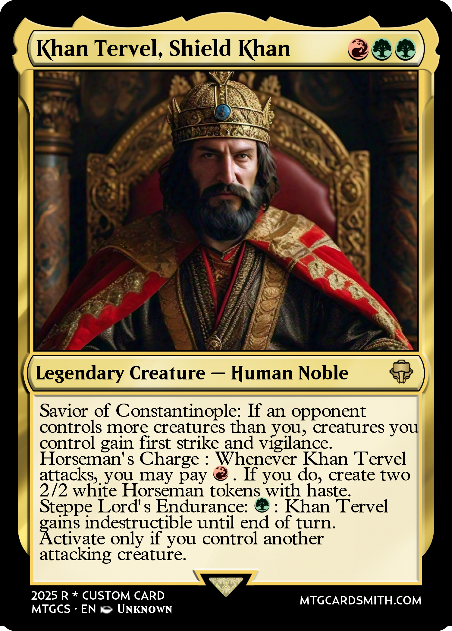 Khan Tervel, Shield Khan