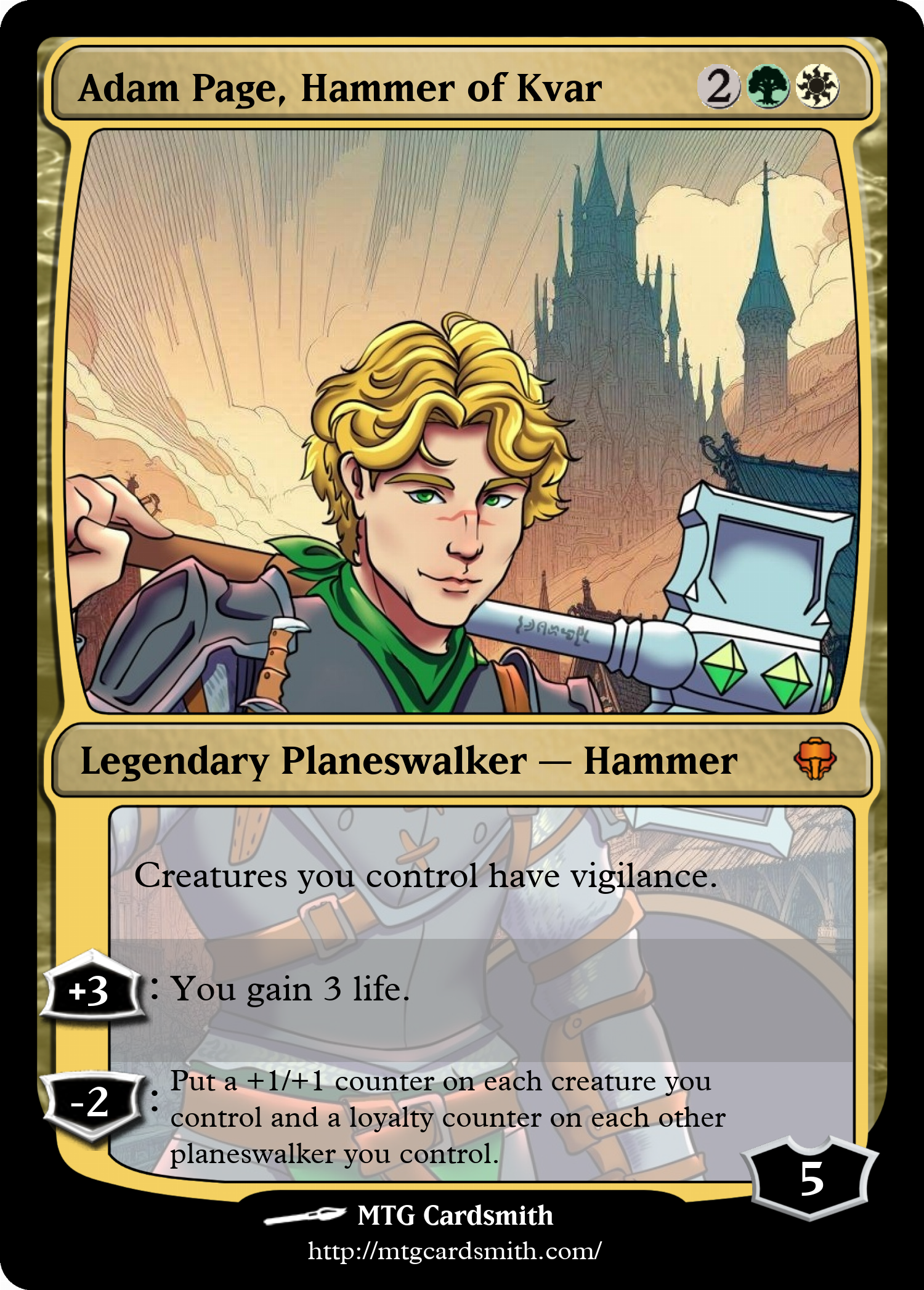 Adam Page, Hammer of Kvar