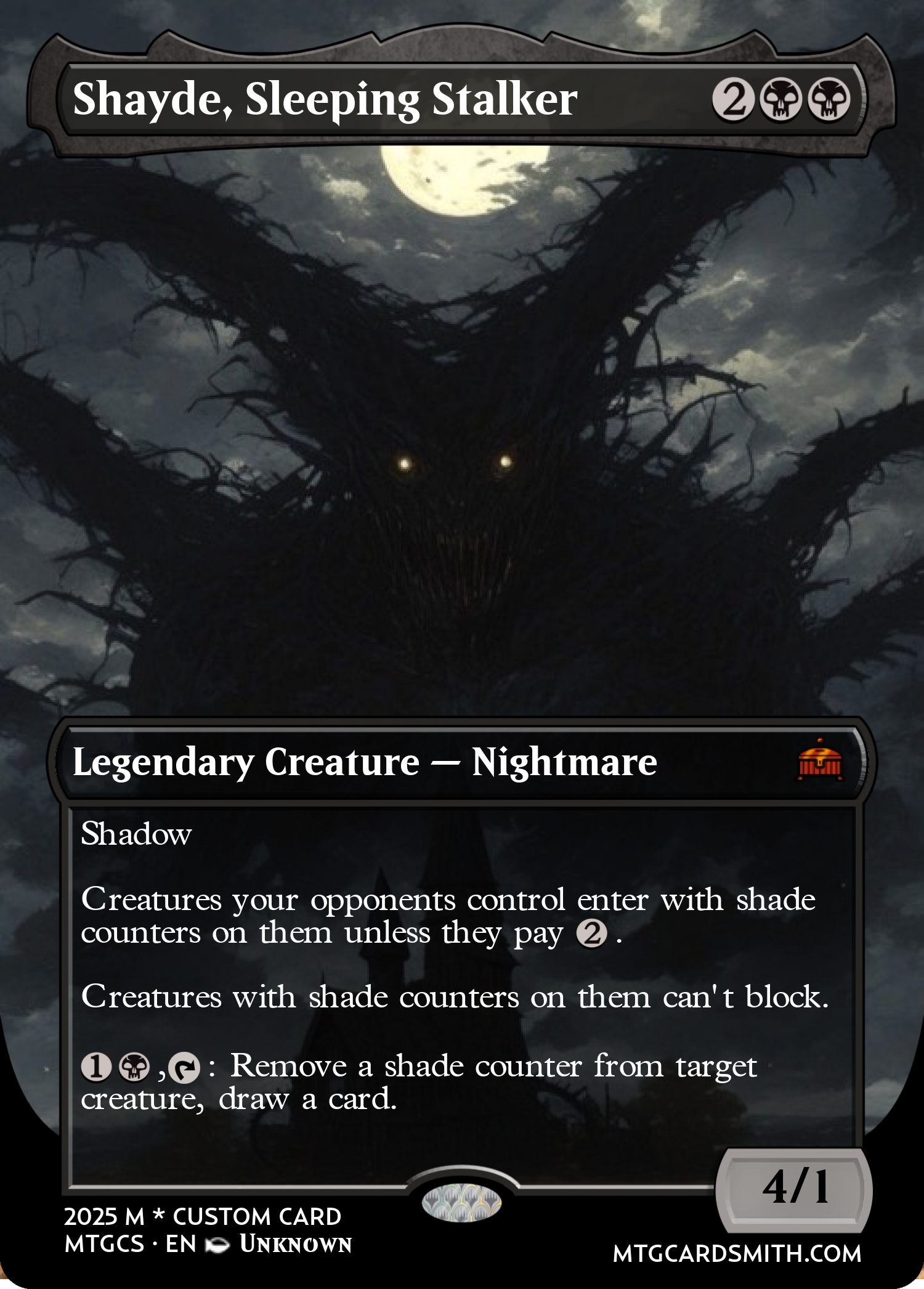 Shayde, Sleeping Stalker