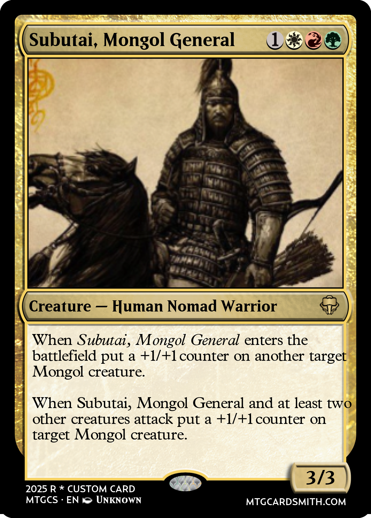 Subutai, Mongol General