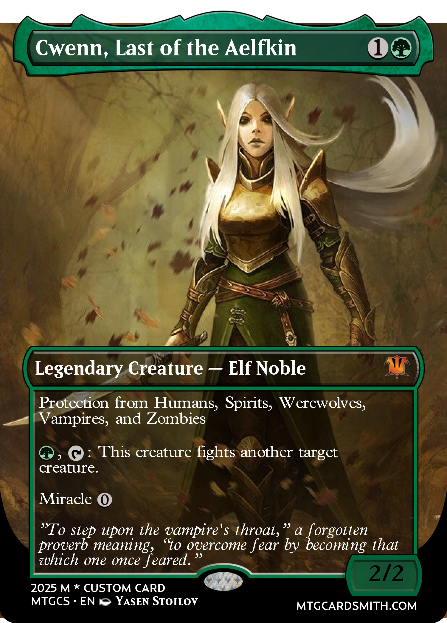 Cwenn, Last of the Aelfkin