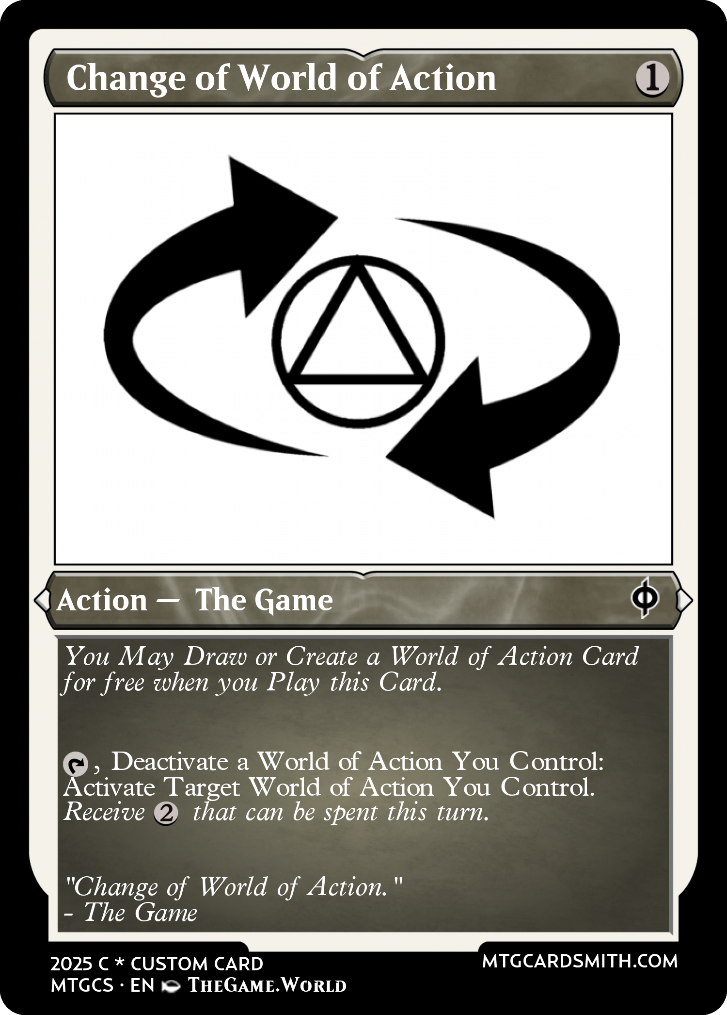  Change of World of Action