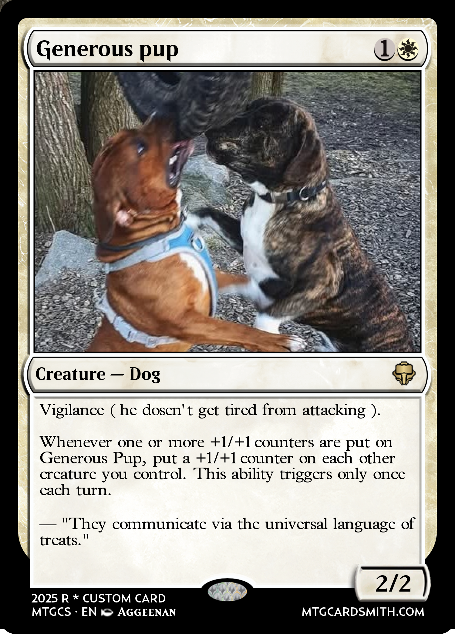 Generous pup