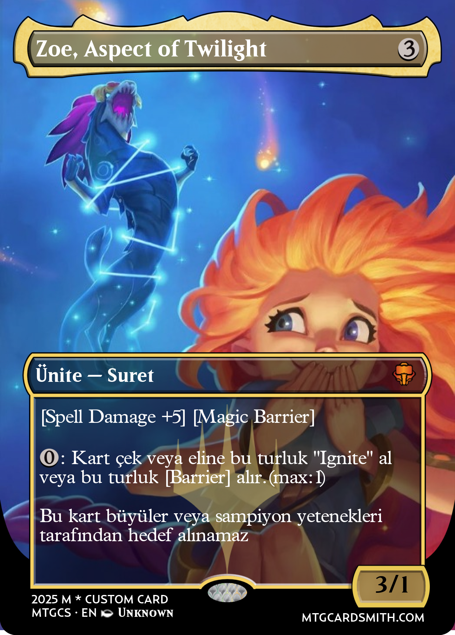 Zoe, Aspect of Twilight