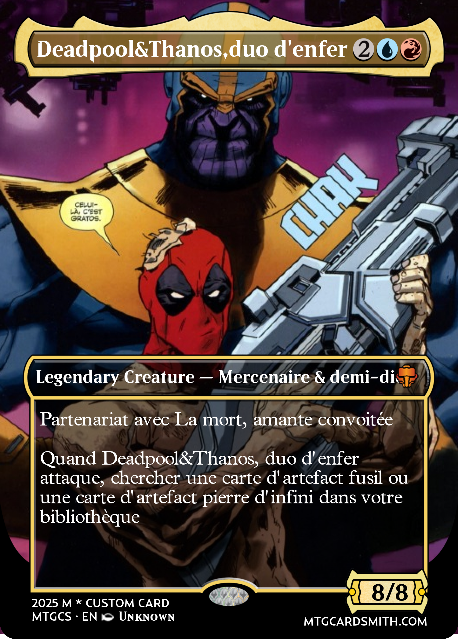 Deadpool&Thanos,duo d'enfer
