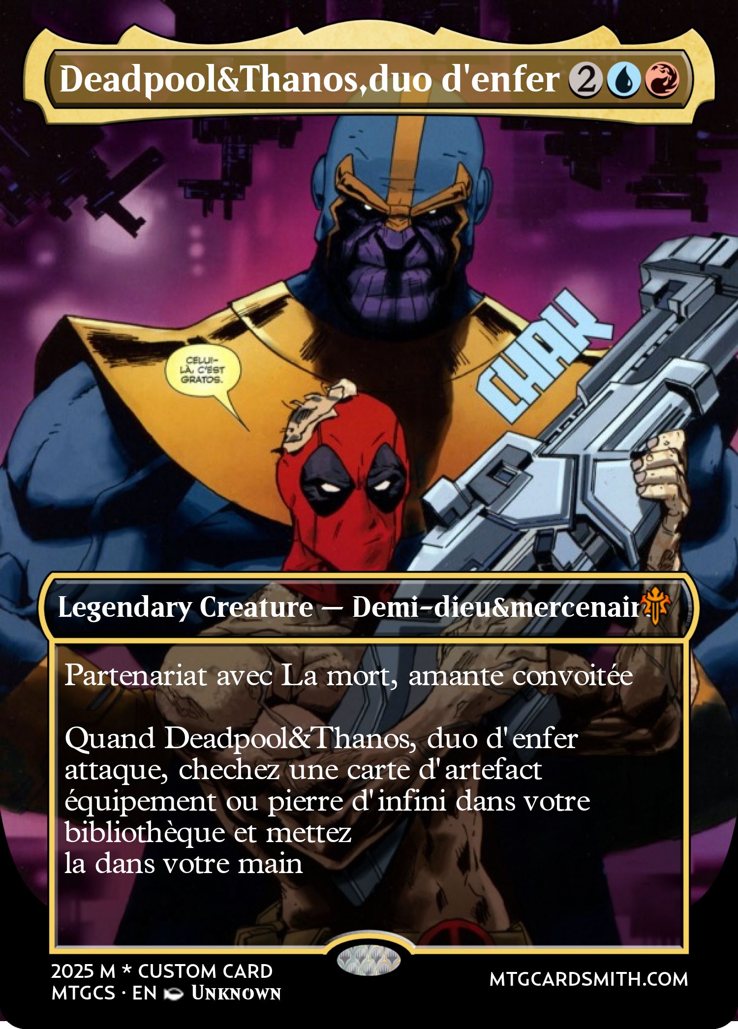 Deadpool&Thanos,duo d'enfer