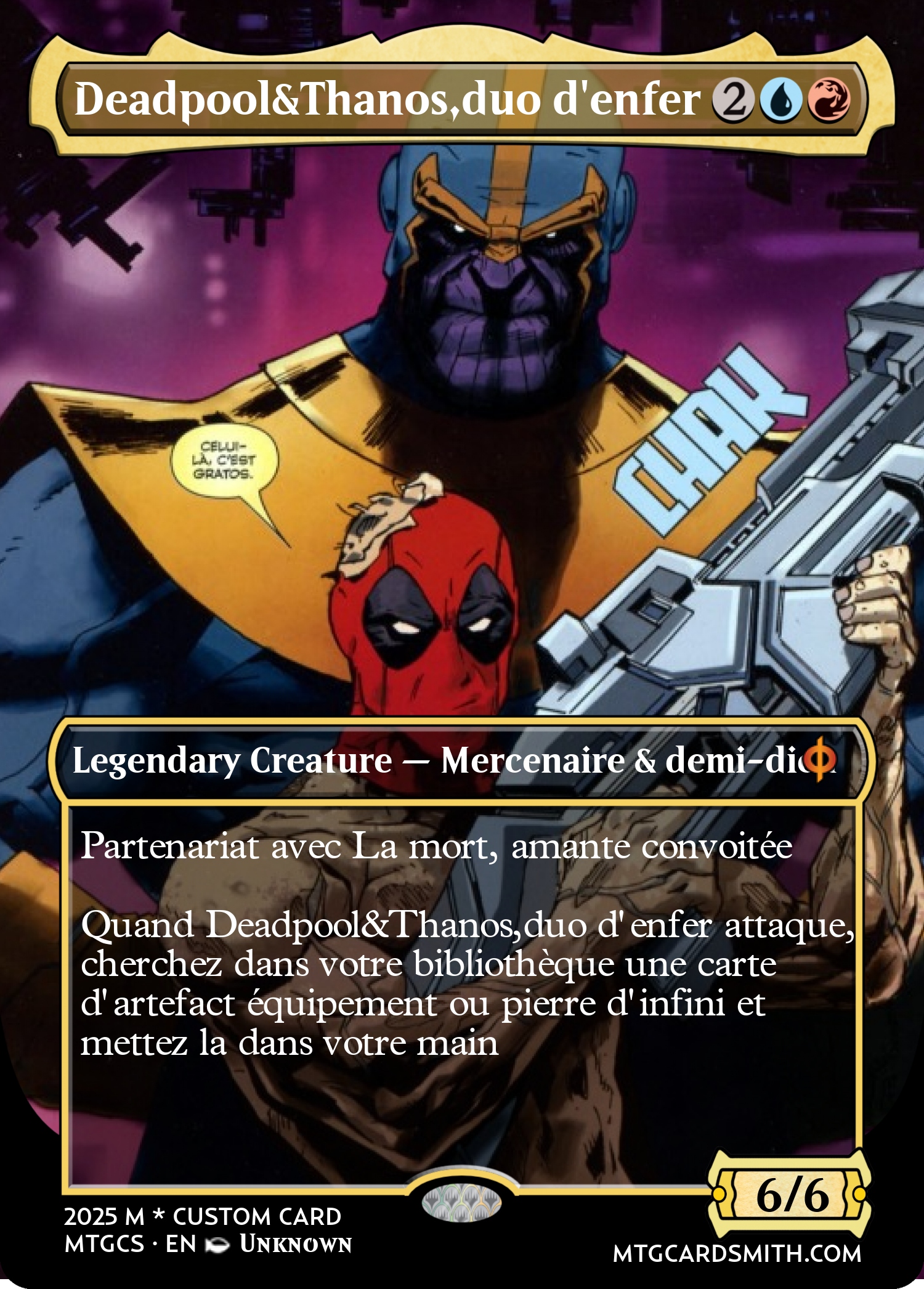 Deadpool&Thanos,duo d'enfer