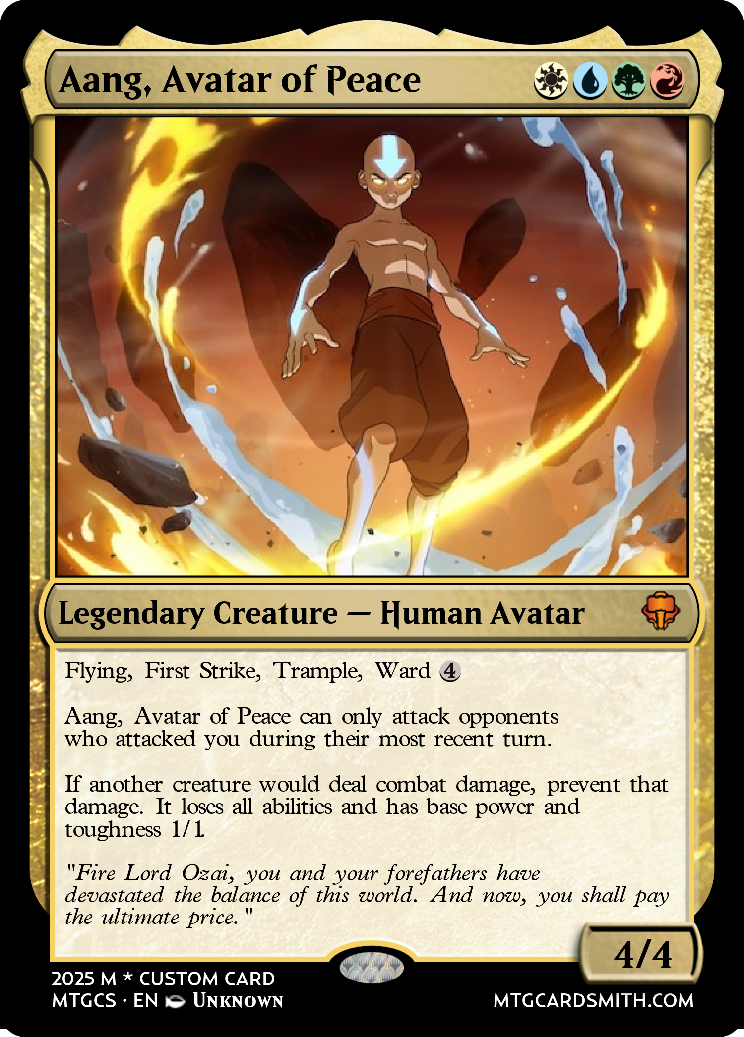 Aang, Avatar of Peace