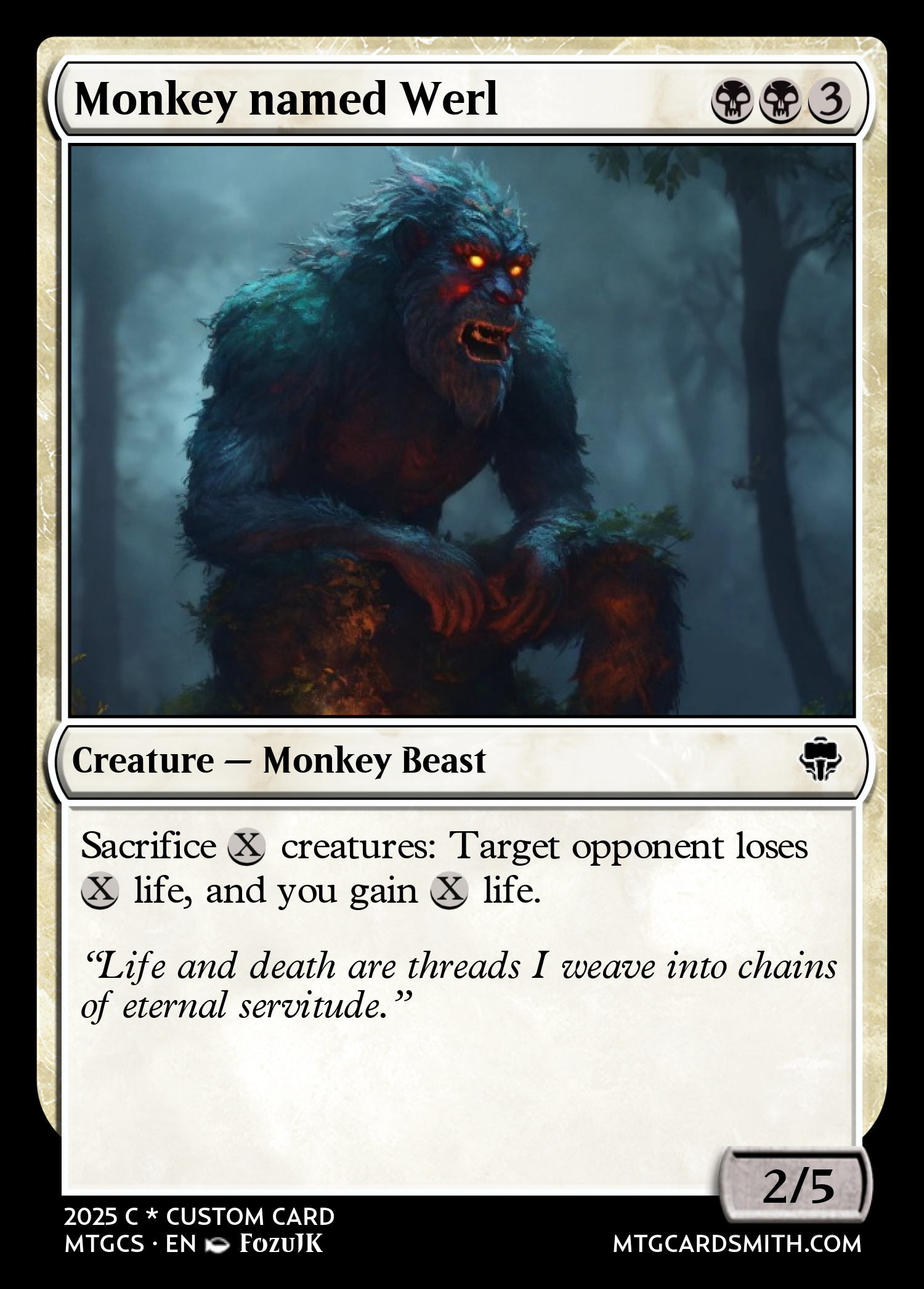 Monkey named Werl