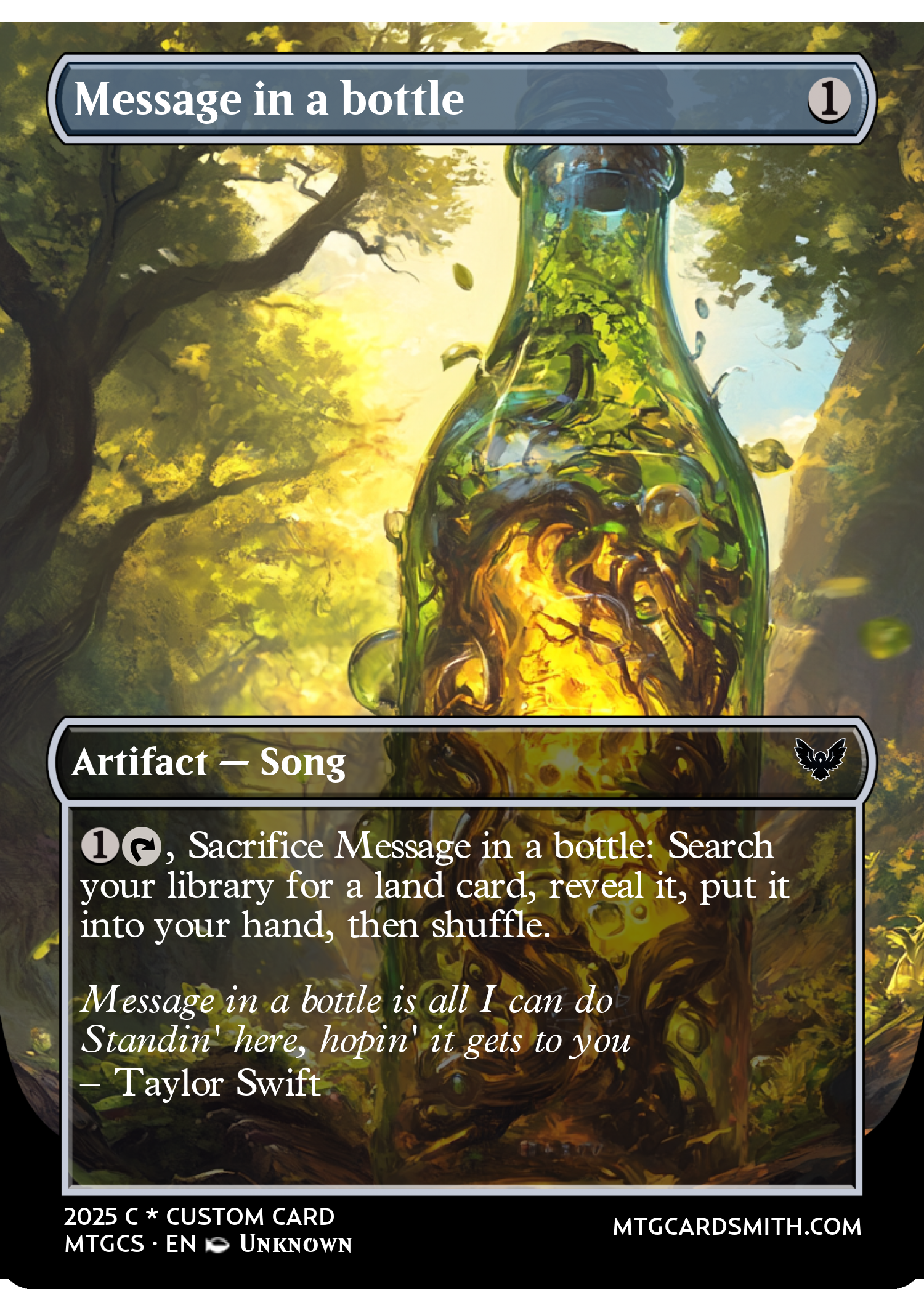 Message in a bottle