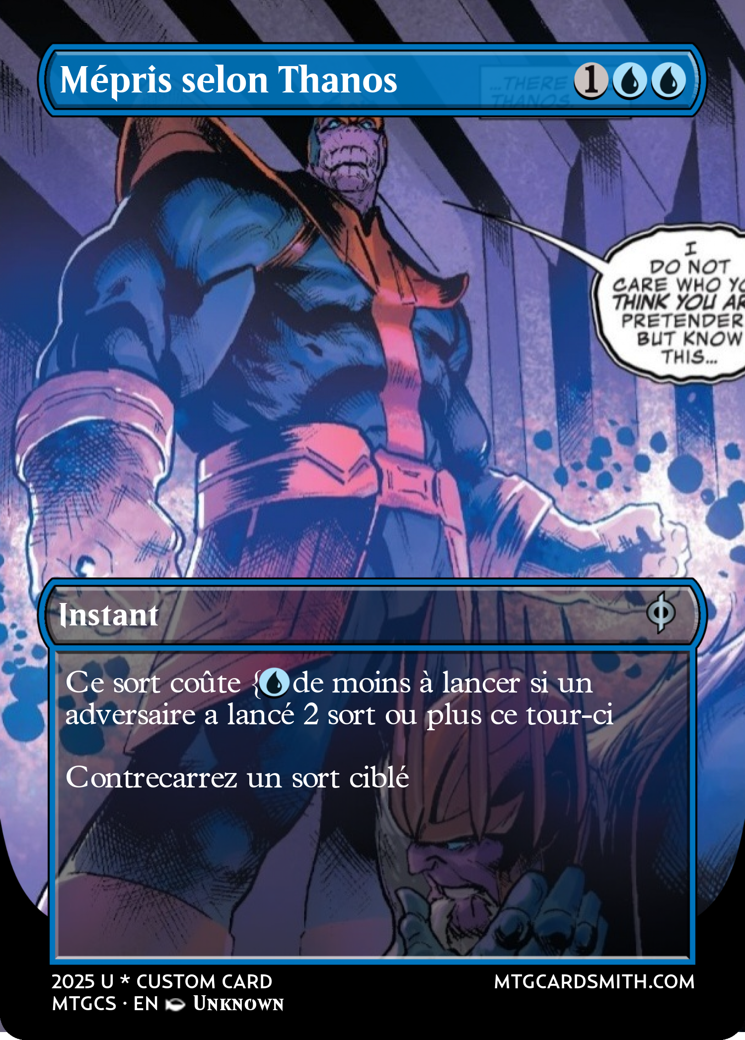 Mépris selon Thanos