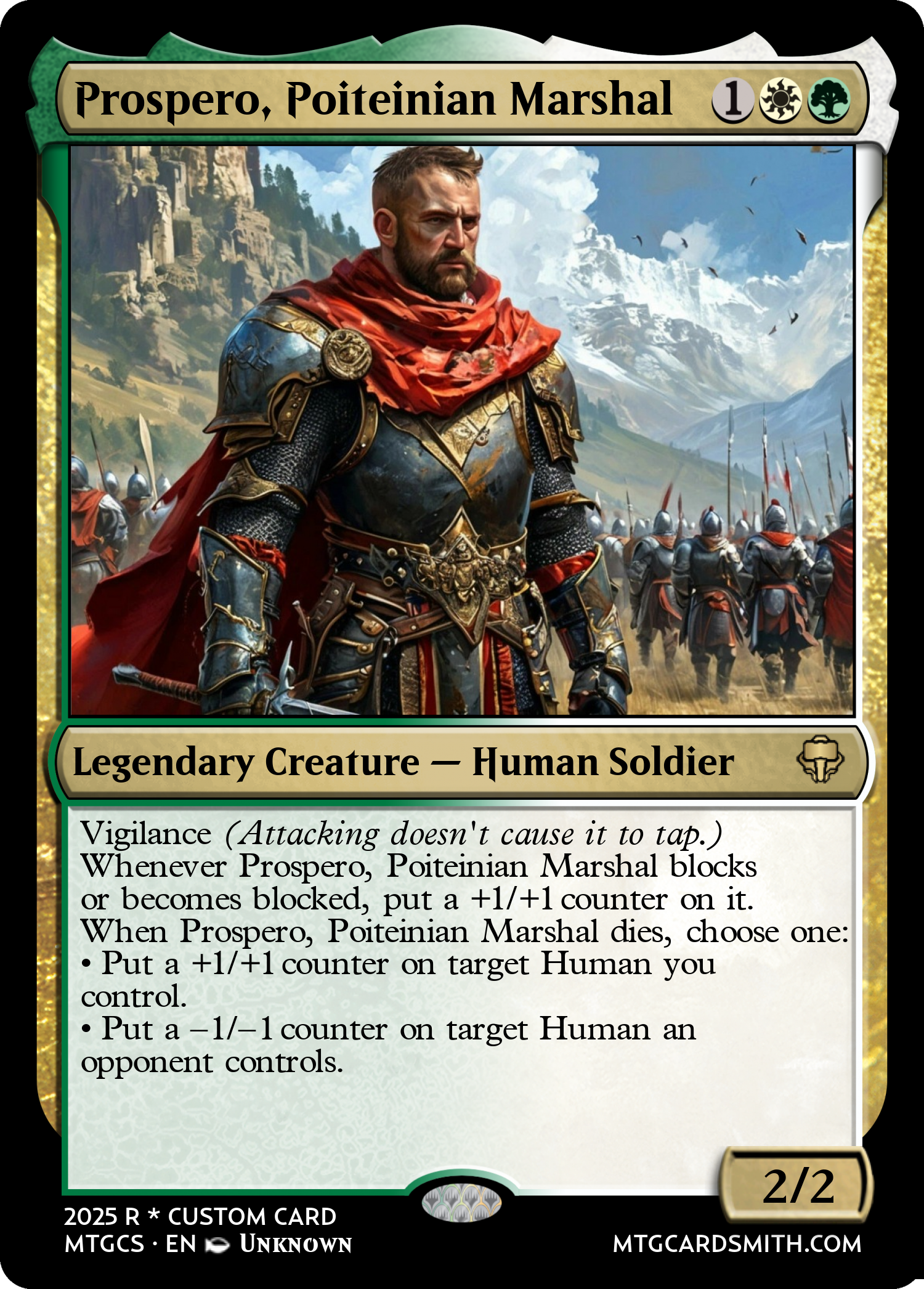 Prospero, Poiteinian Marshal