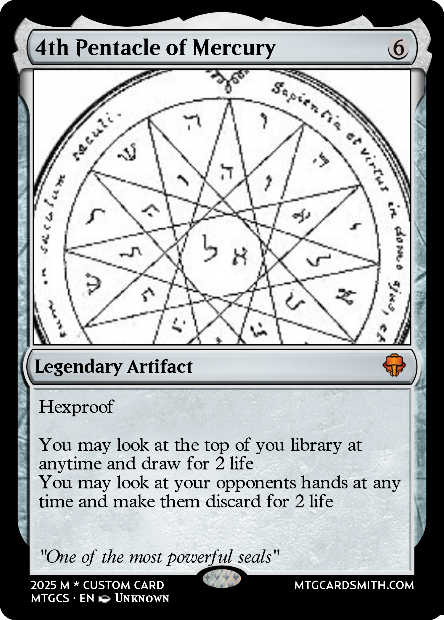4th Pentacle of Mercury