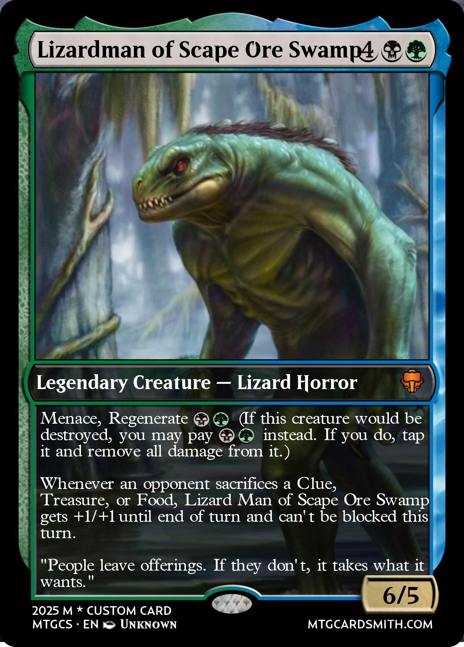 Lizardman of Scape Ore Swamp