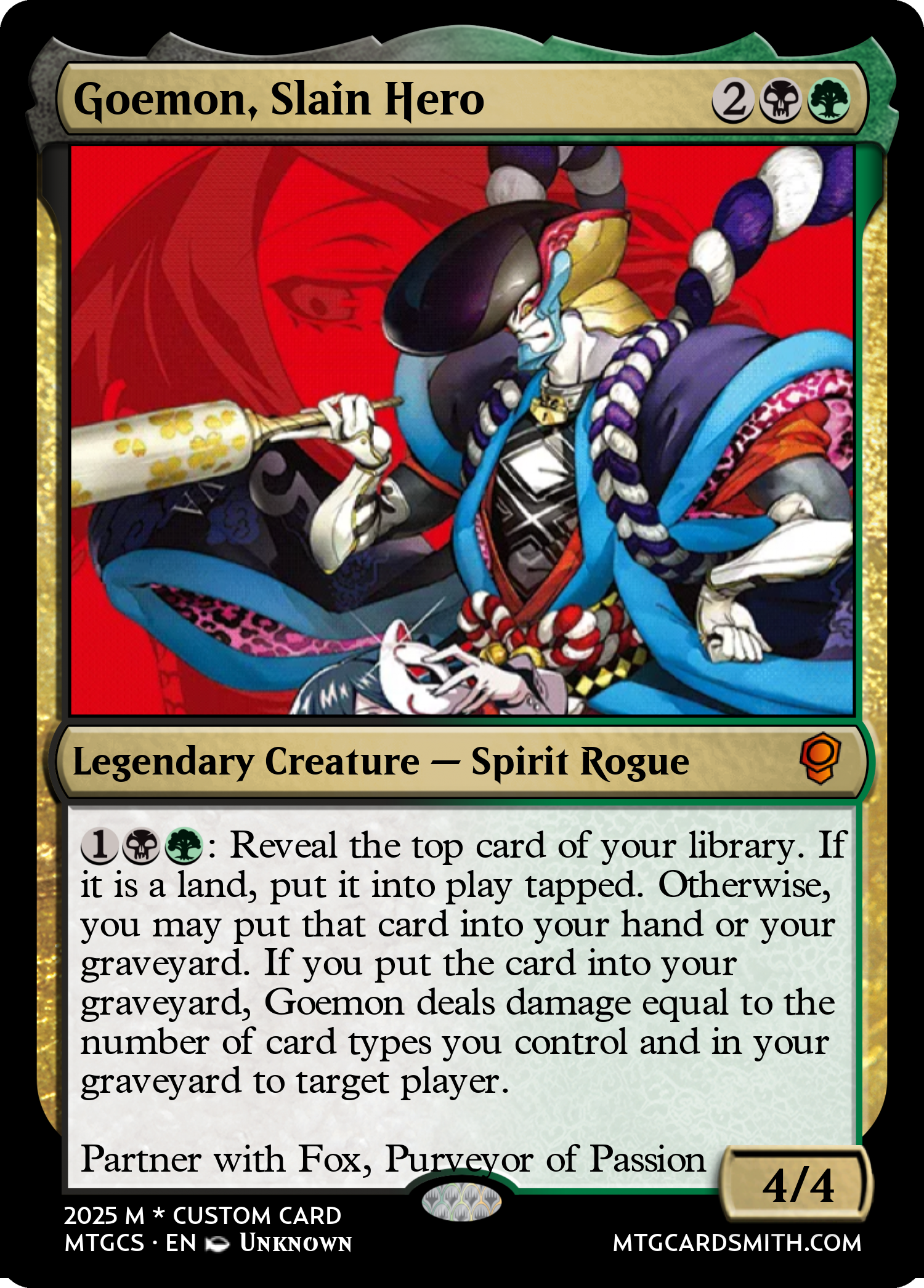 Goemon, Slain Hero