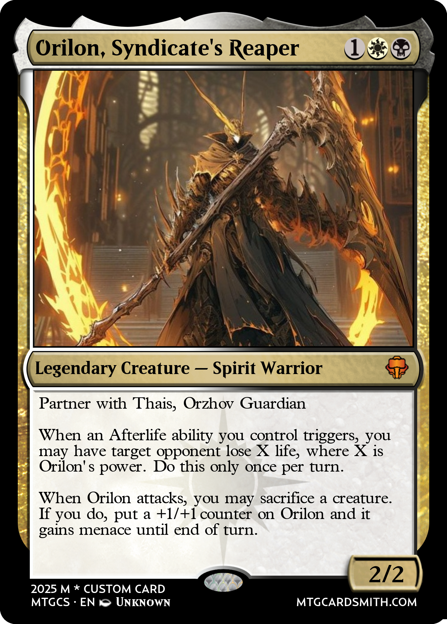 Orilon, Syndicate's Reaper