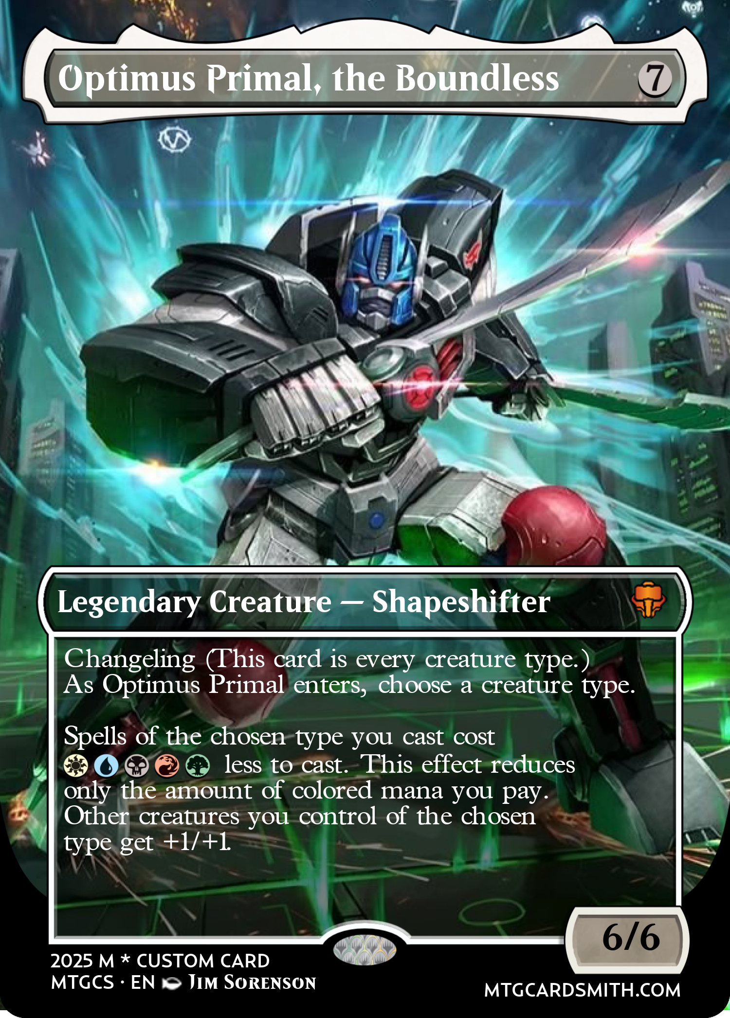 Optimus Primal, the Boundless