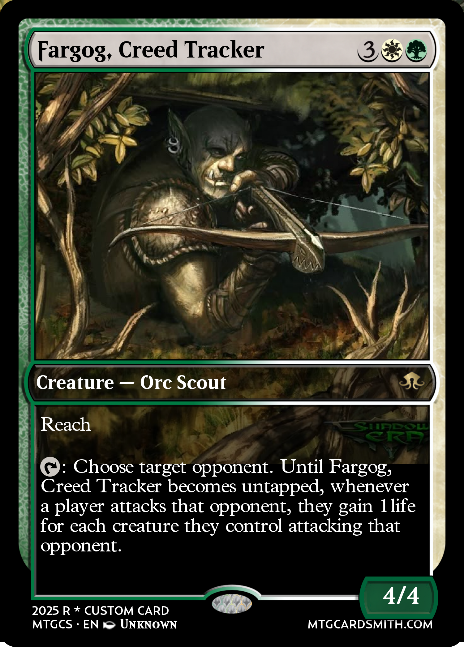 Fargog, Creed Tracker