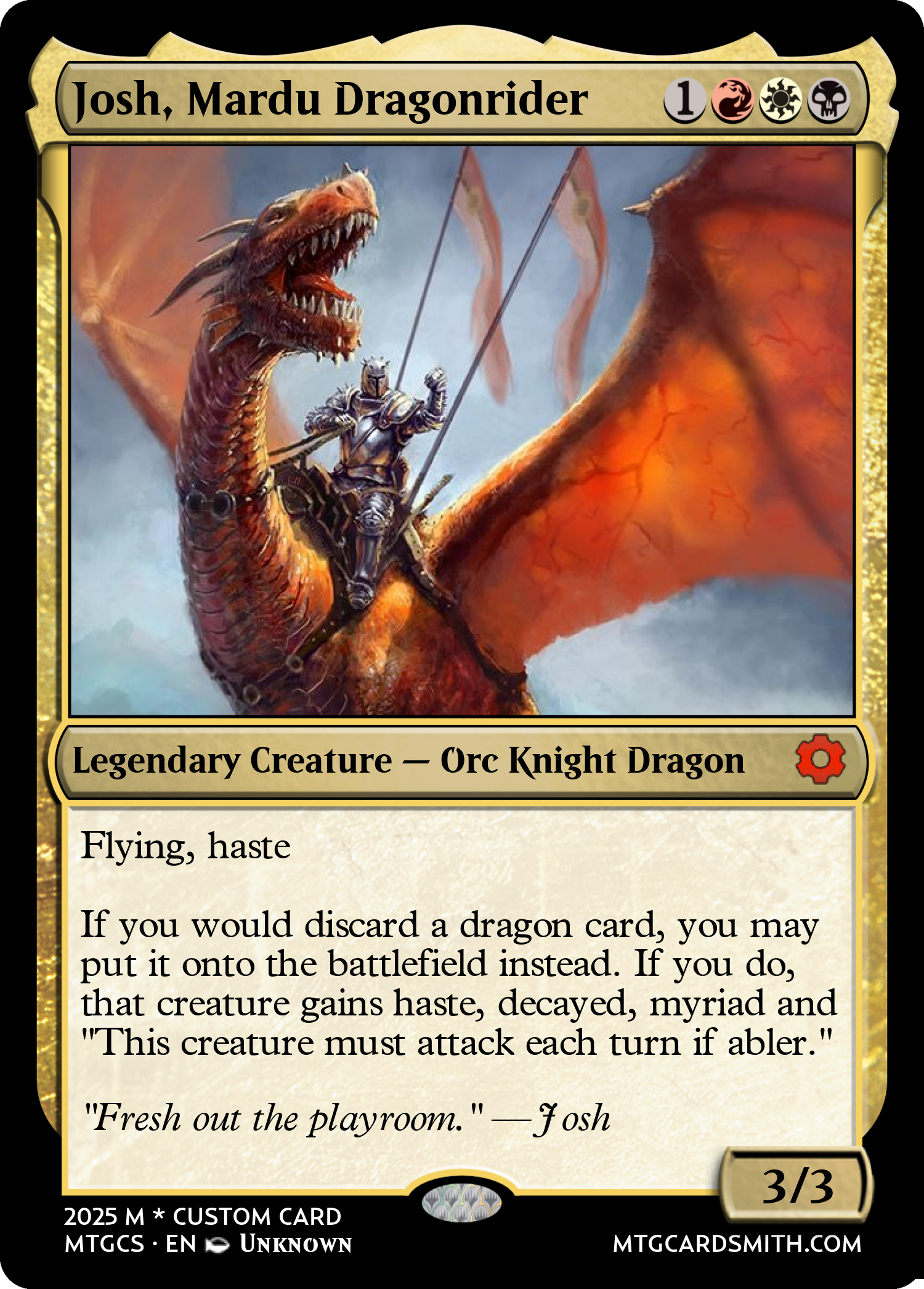 Josh, Mardu Dragonrider