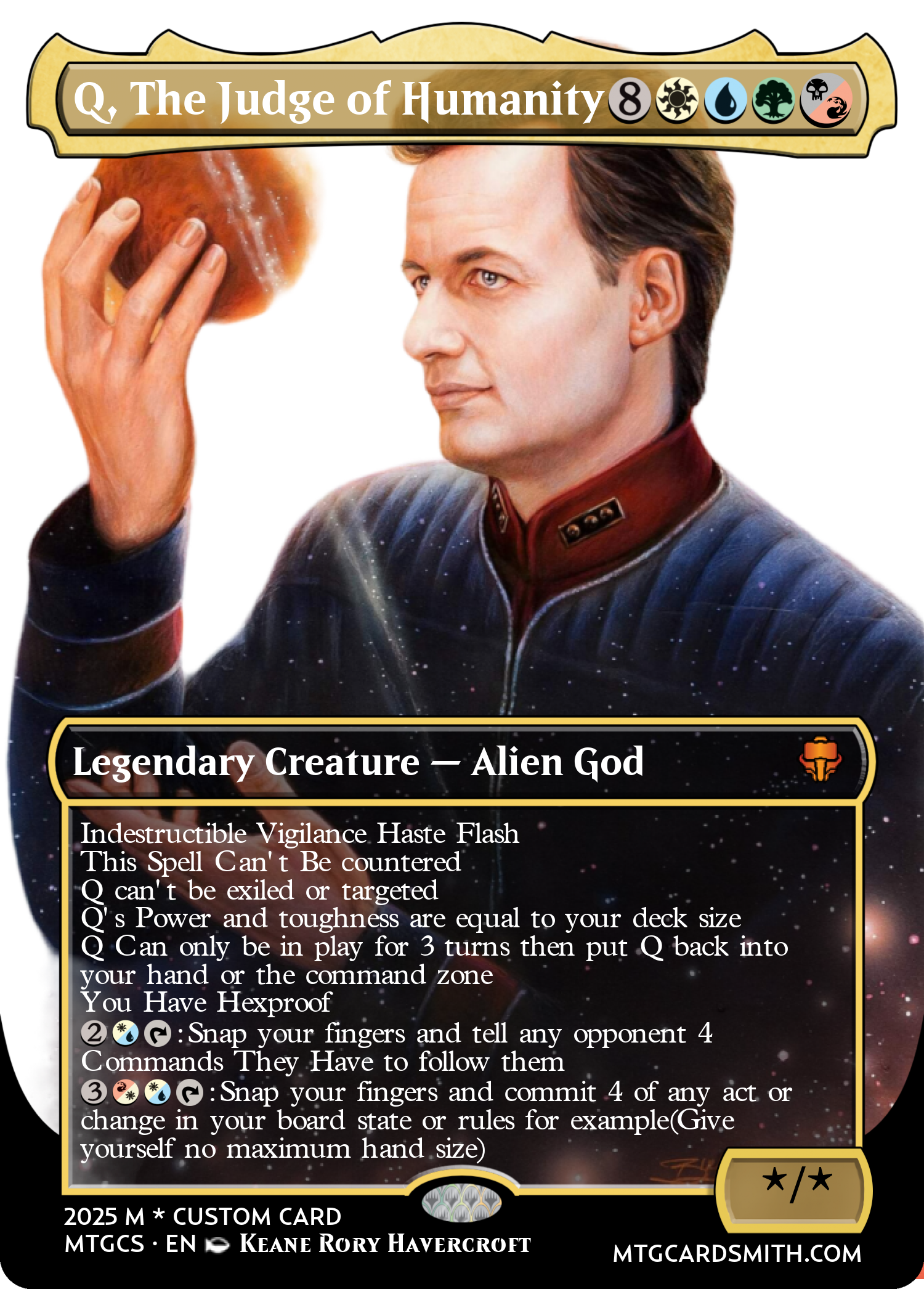 Q, The Judge of Humanity 