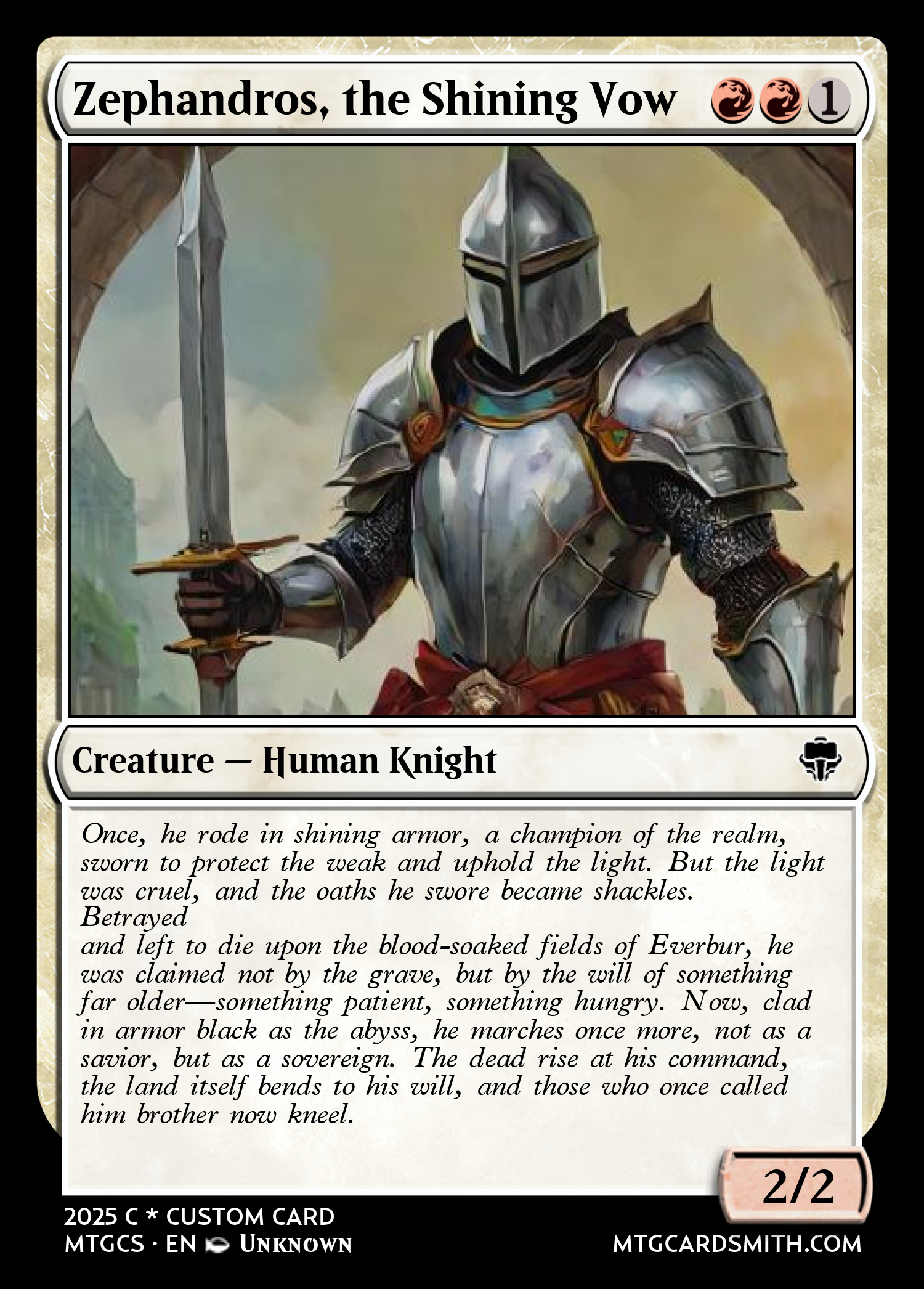 Zephandros, the Shining Vow