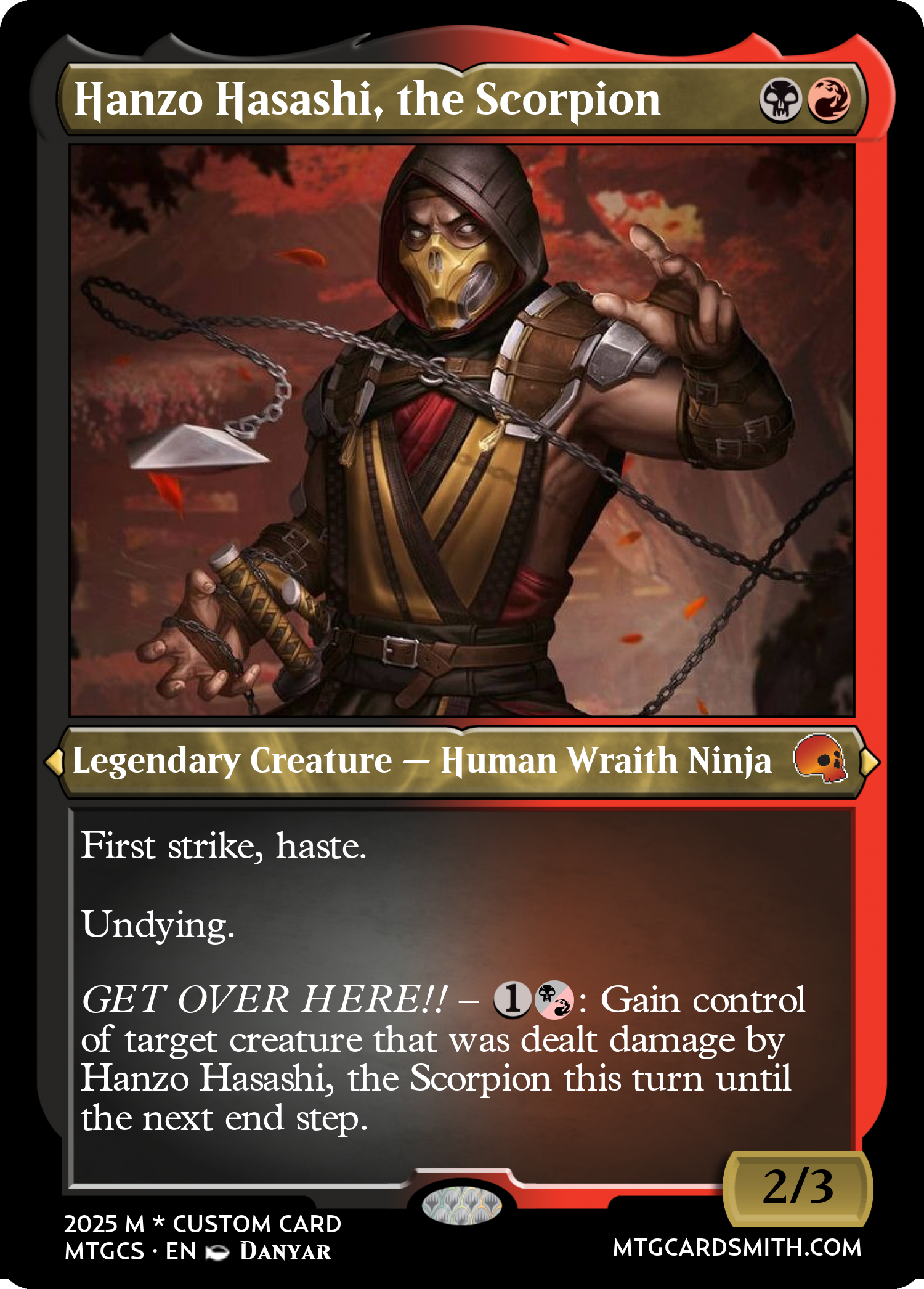 Hanzo Hasashi, the Scorpion