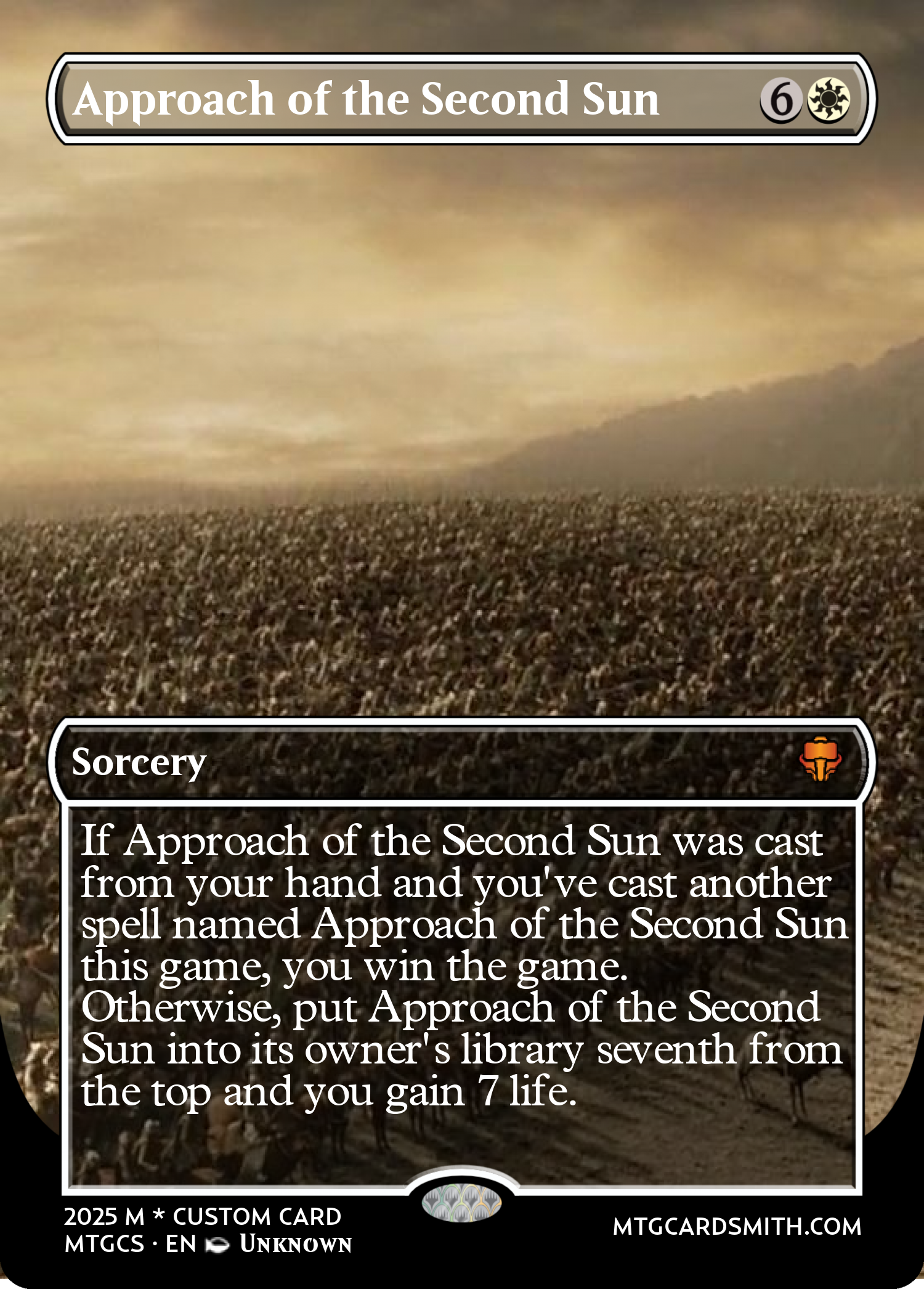 Approach of the Second Sun