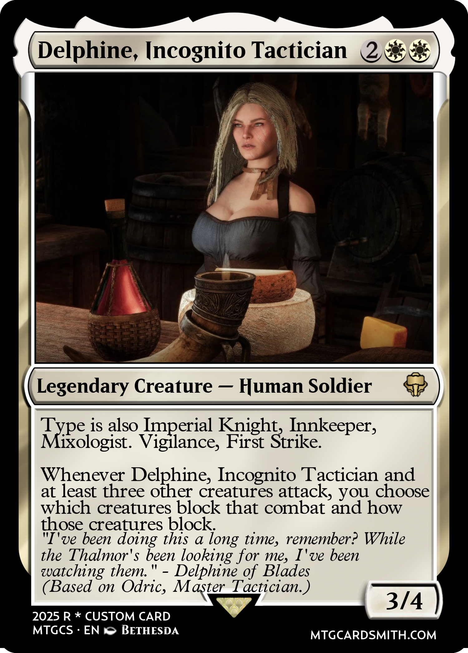 Delphine, Incognito Tactician