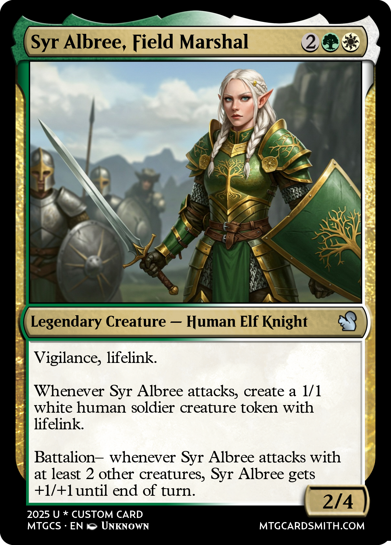 Syr Albree, Field Marshal