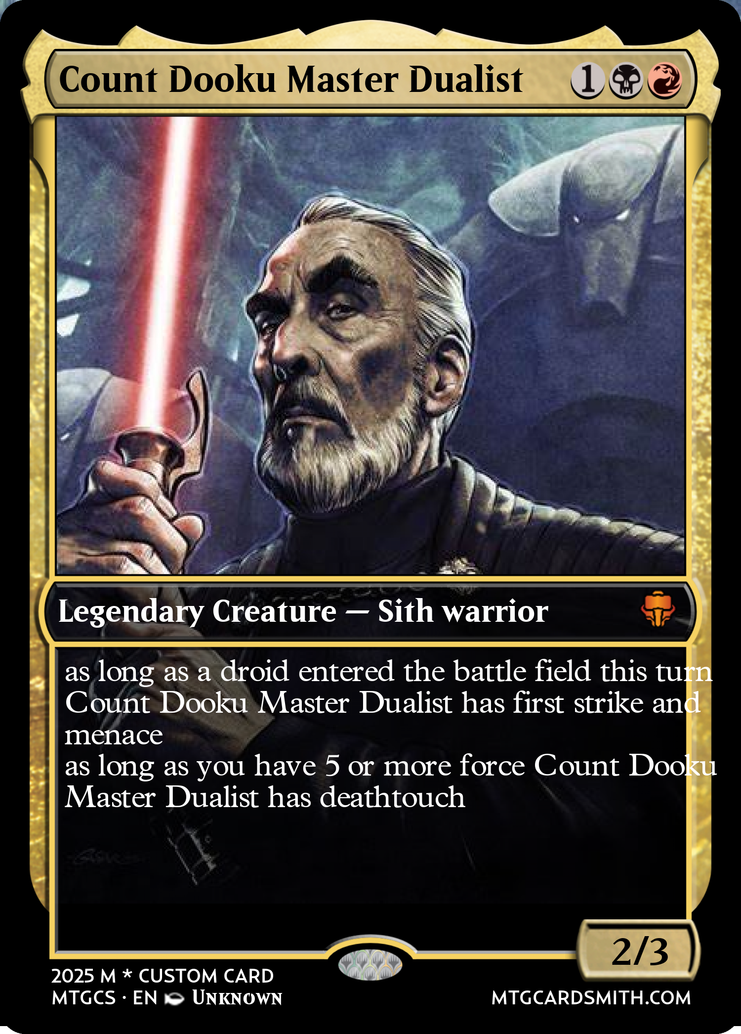 Count Dooku Master Dualist
