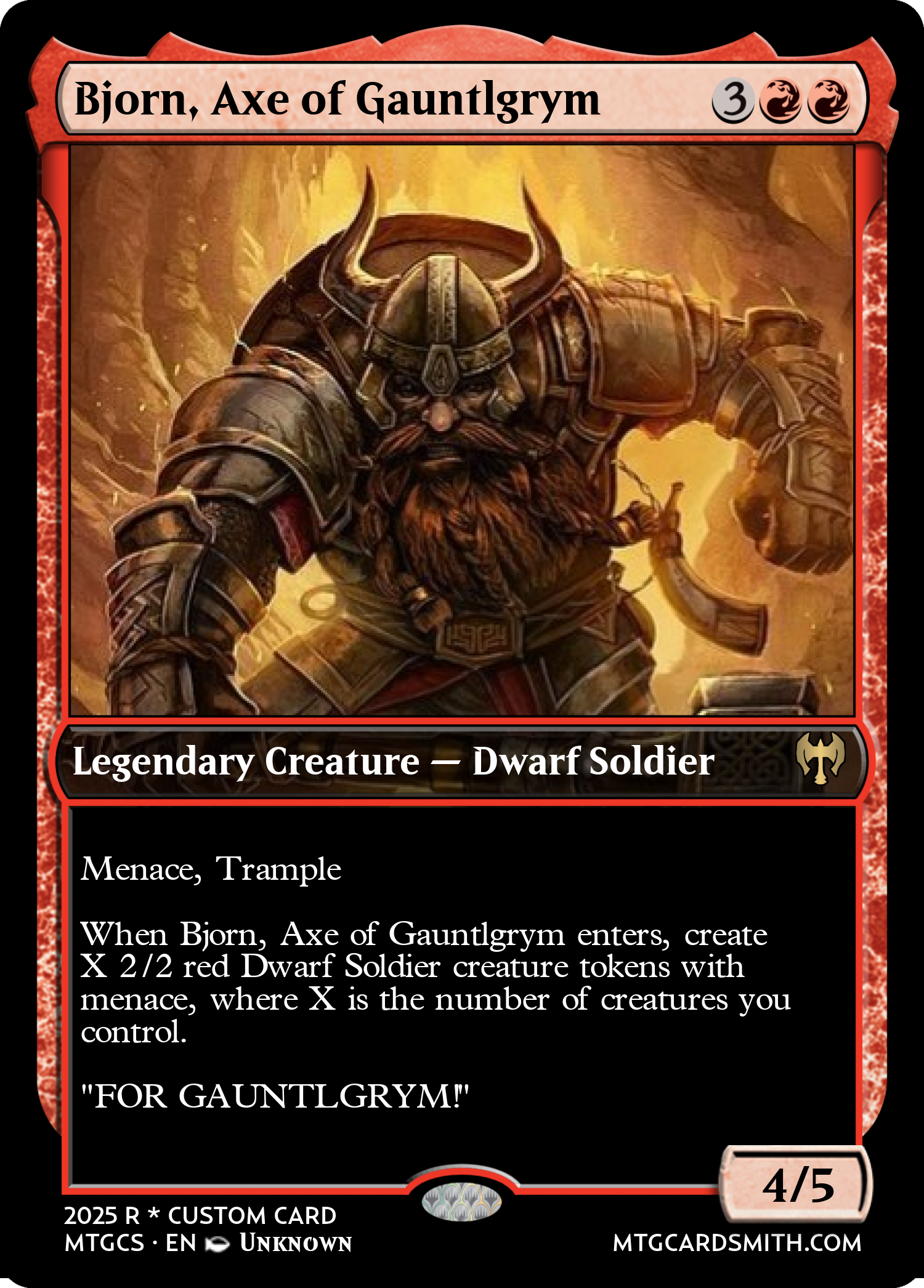 Bjorn, Axe of Gauntlgrym