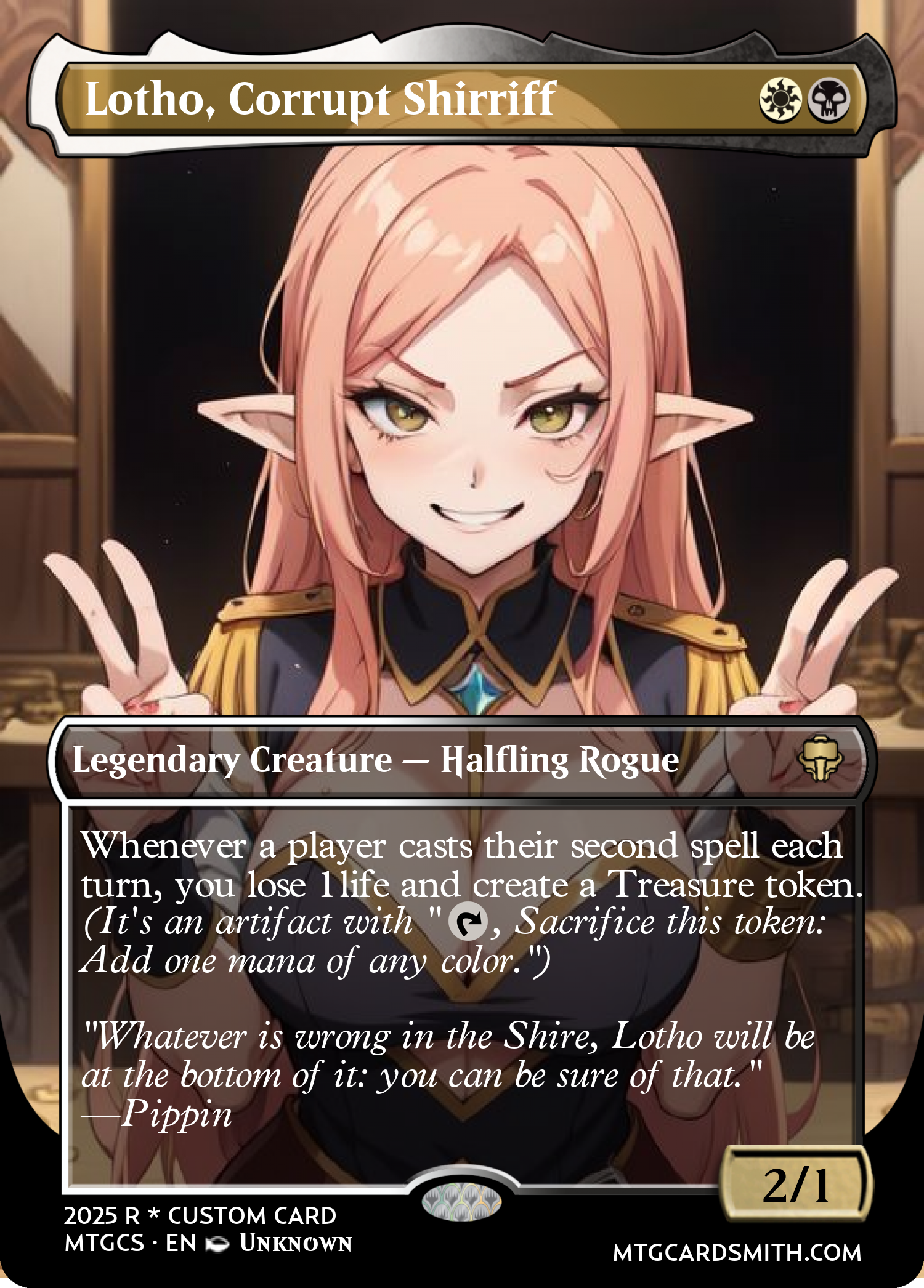  Lotho, Corrupt Shirriff