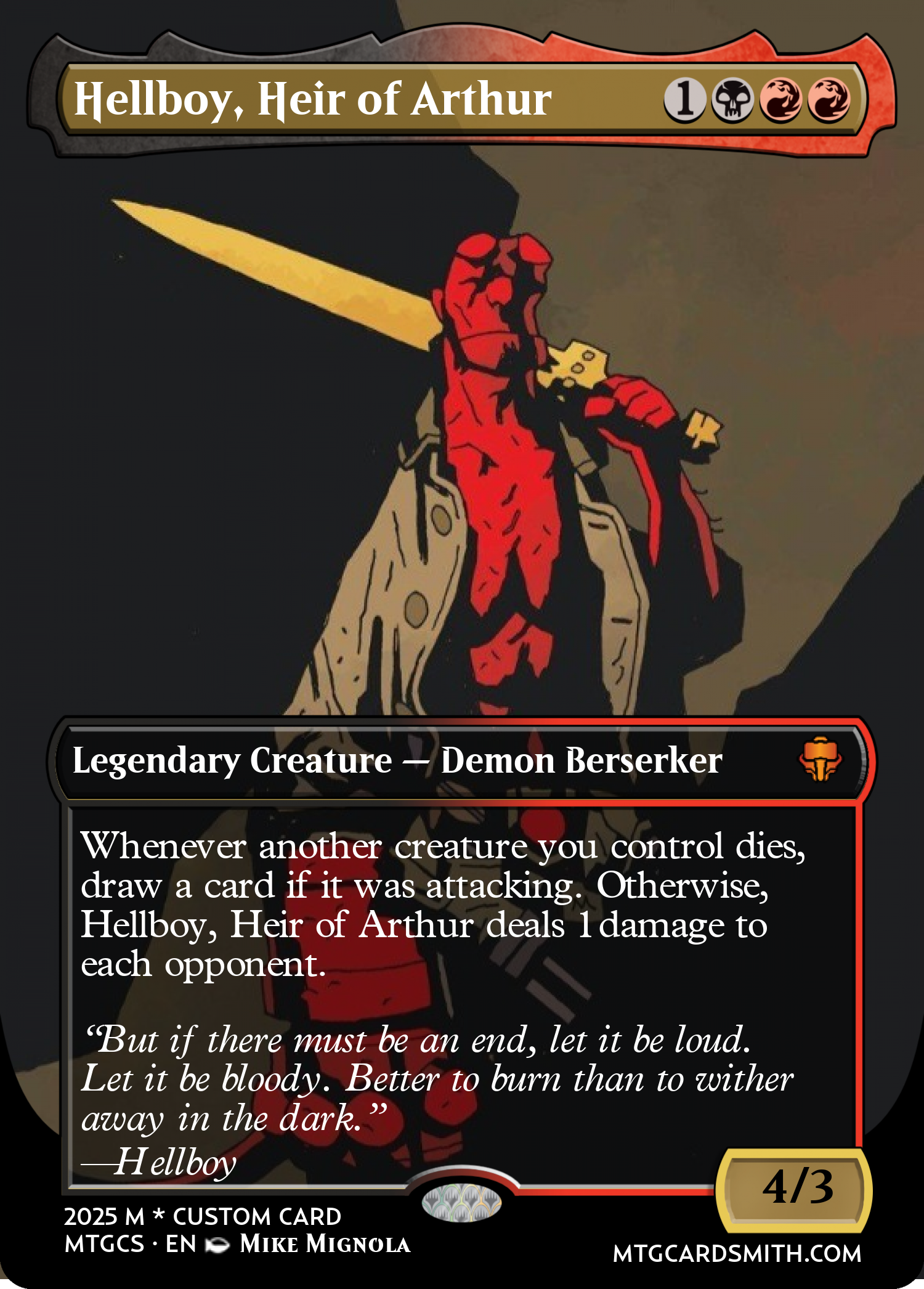 Hellboy, Heir of Arthur
